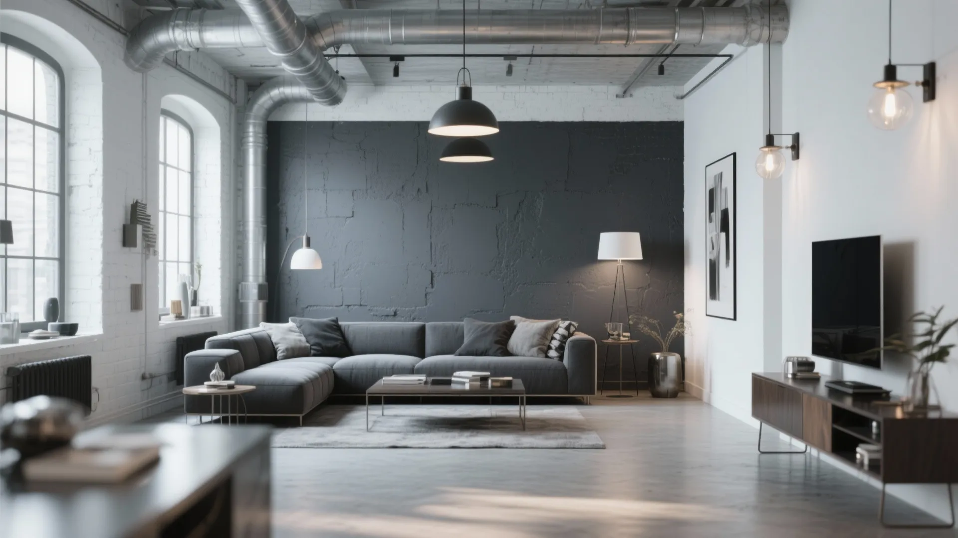 4. Monochrome Charcoal Drama