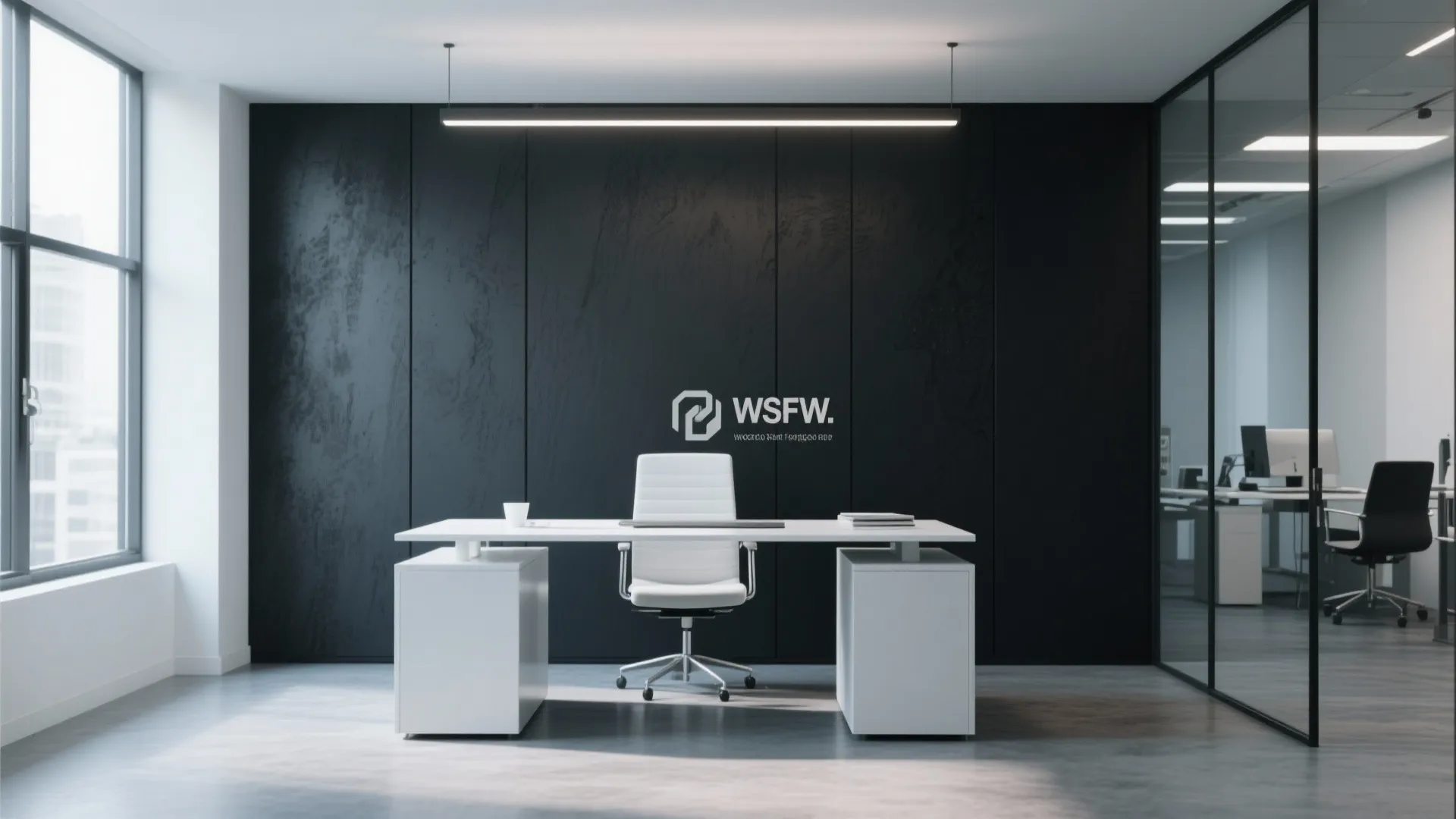 2. Accent Wall in Deep Charcoal