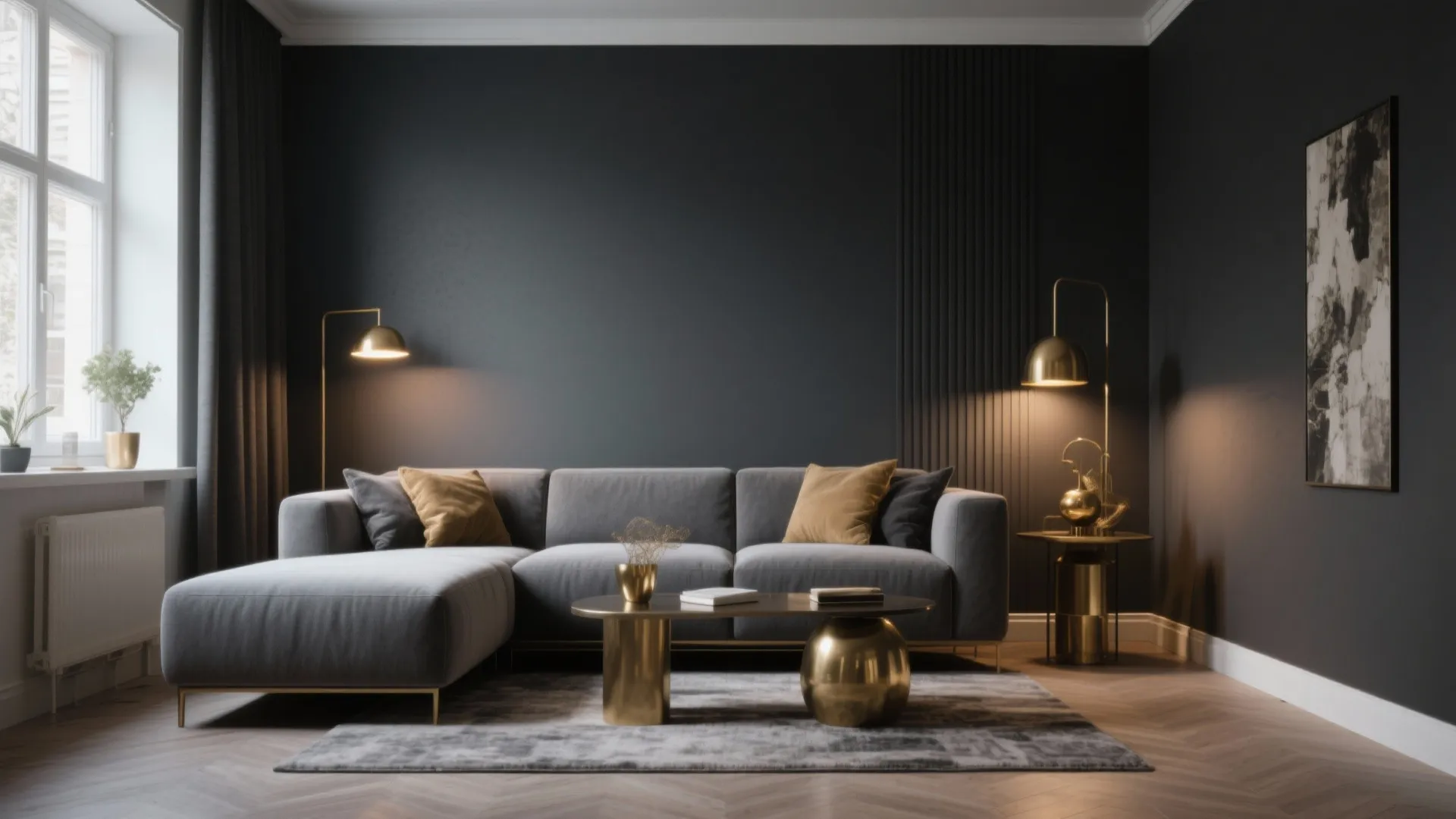 Charcoal Accent Wall