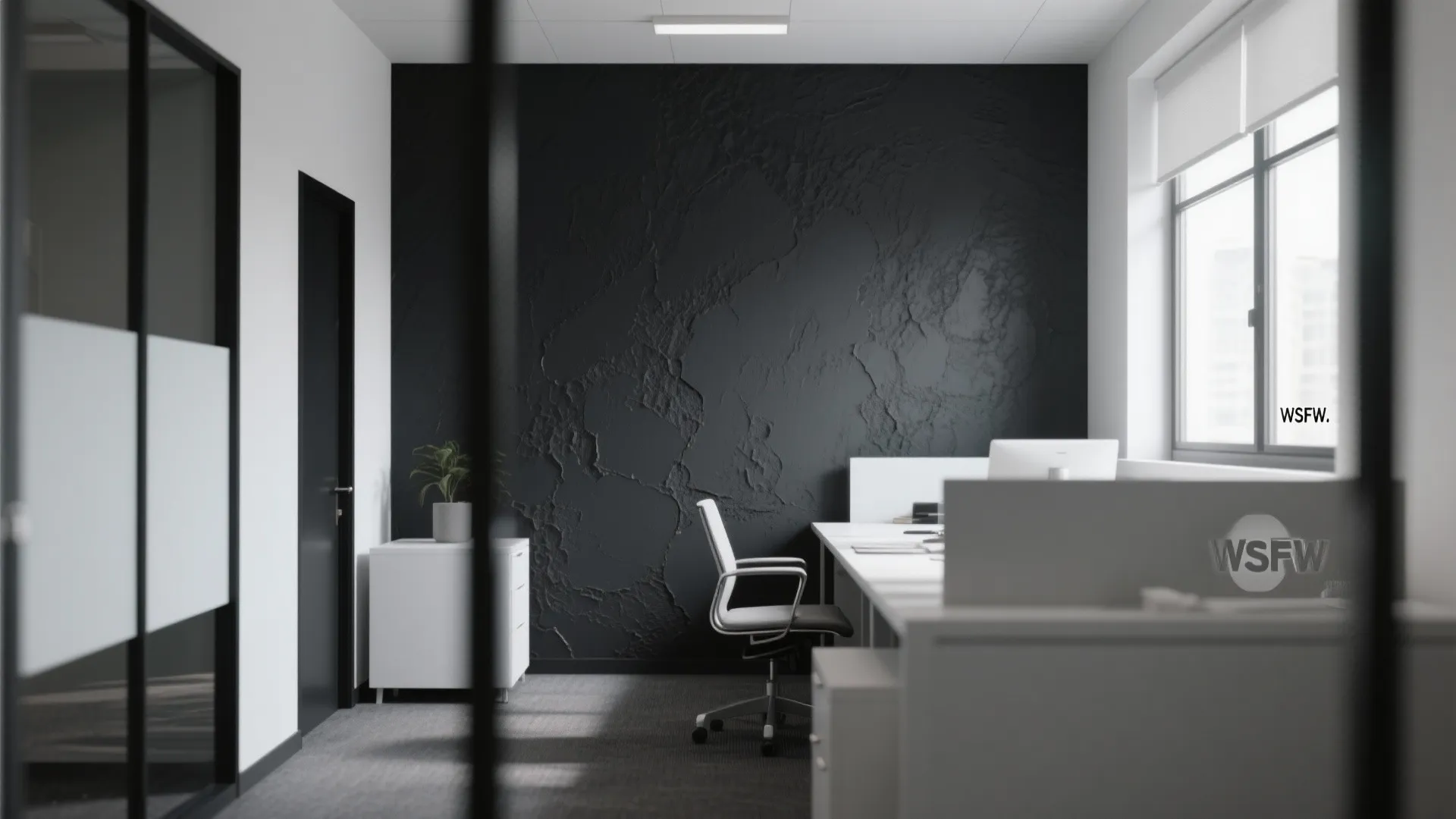 4. Charcoal Accent Wall