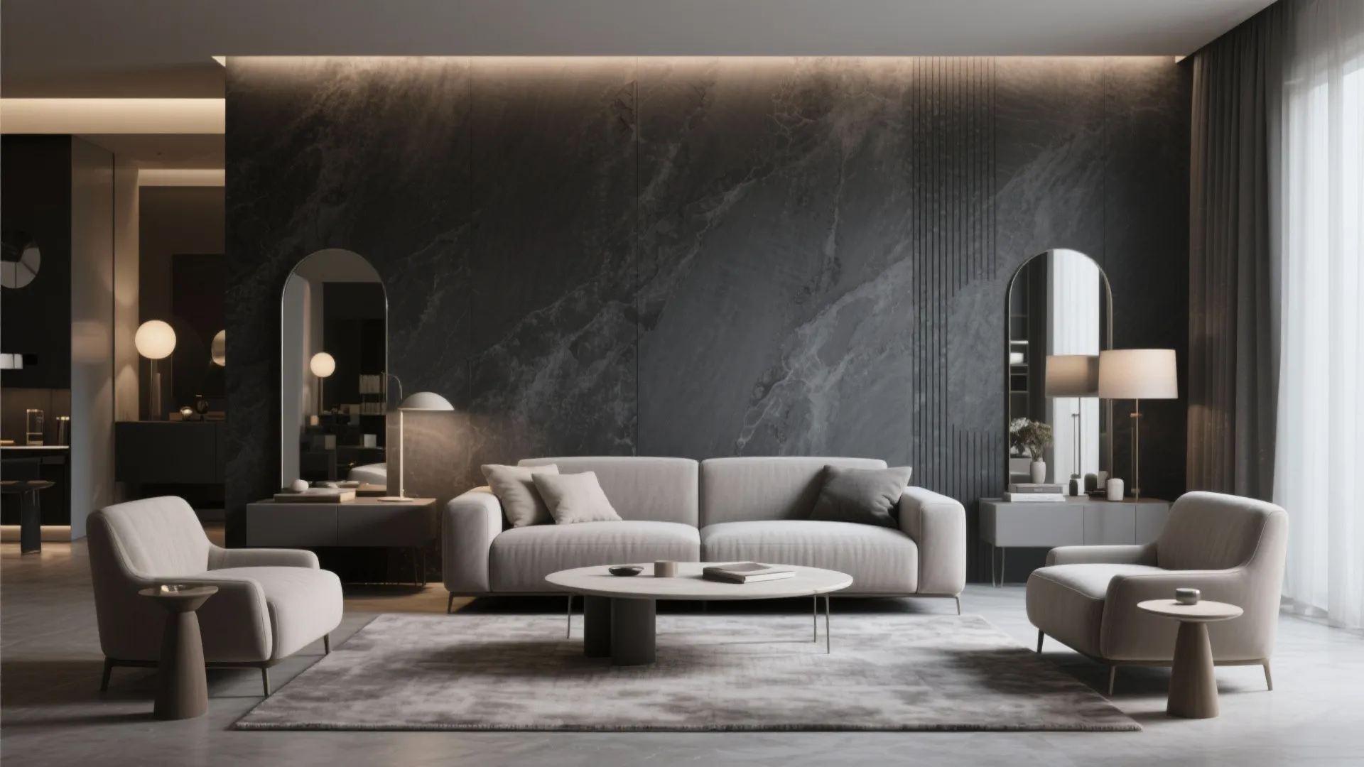 Charcoal Accent Wall