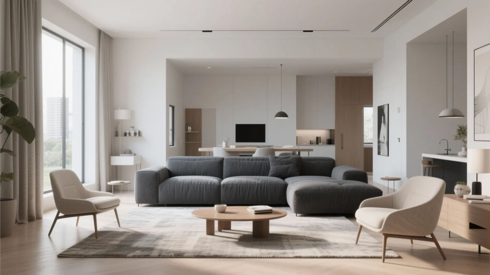 3. Statement Furniture in Charcoal