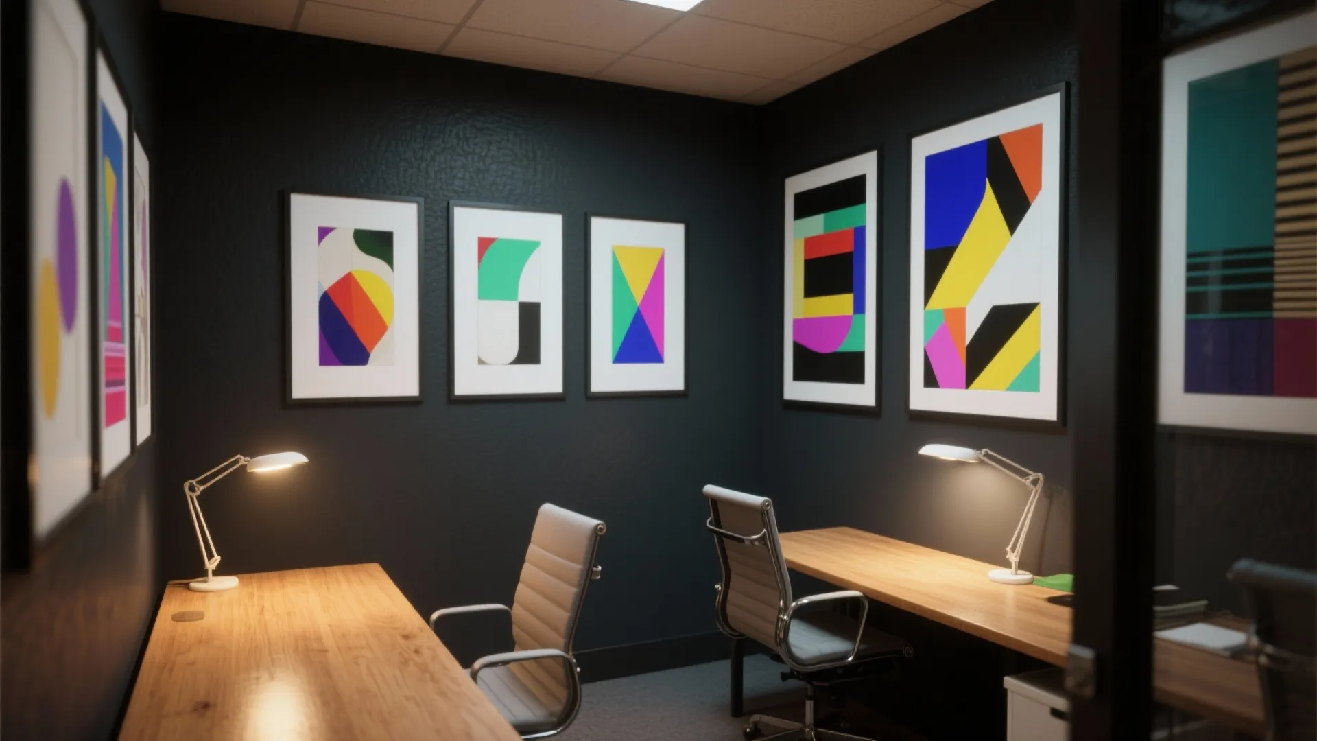 8. Charcoal Backdrop for Bold Art