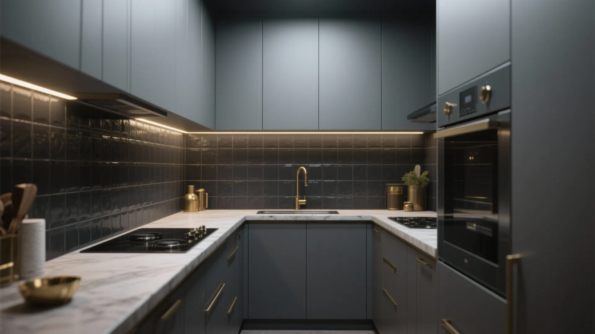 3. Matte Black or Charcoal Tiles for Modern Drama