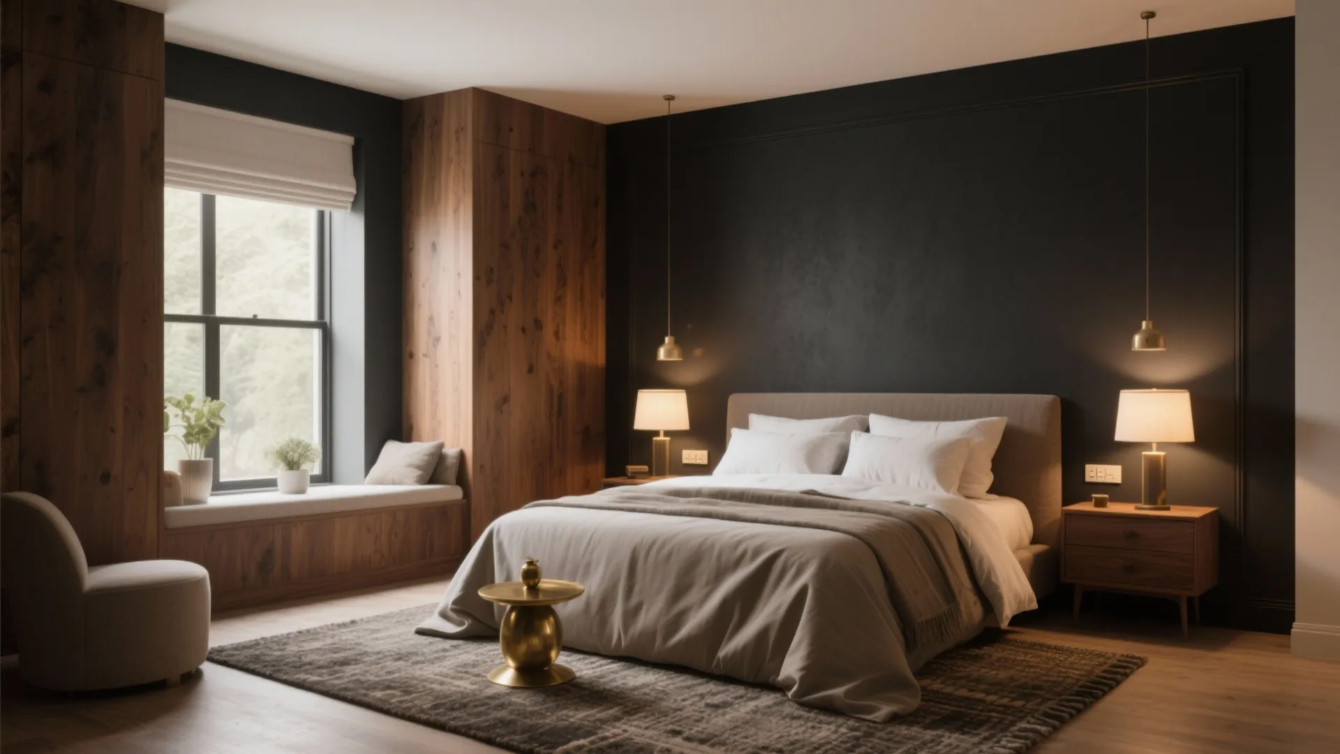 5 Dark Grey Paint Ideas for Bedrooms: How to use dark grey paint to make small bedrooms feel cozy, sophisticated, and modern