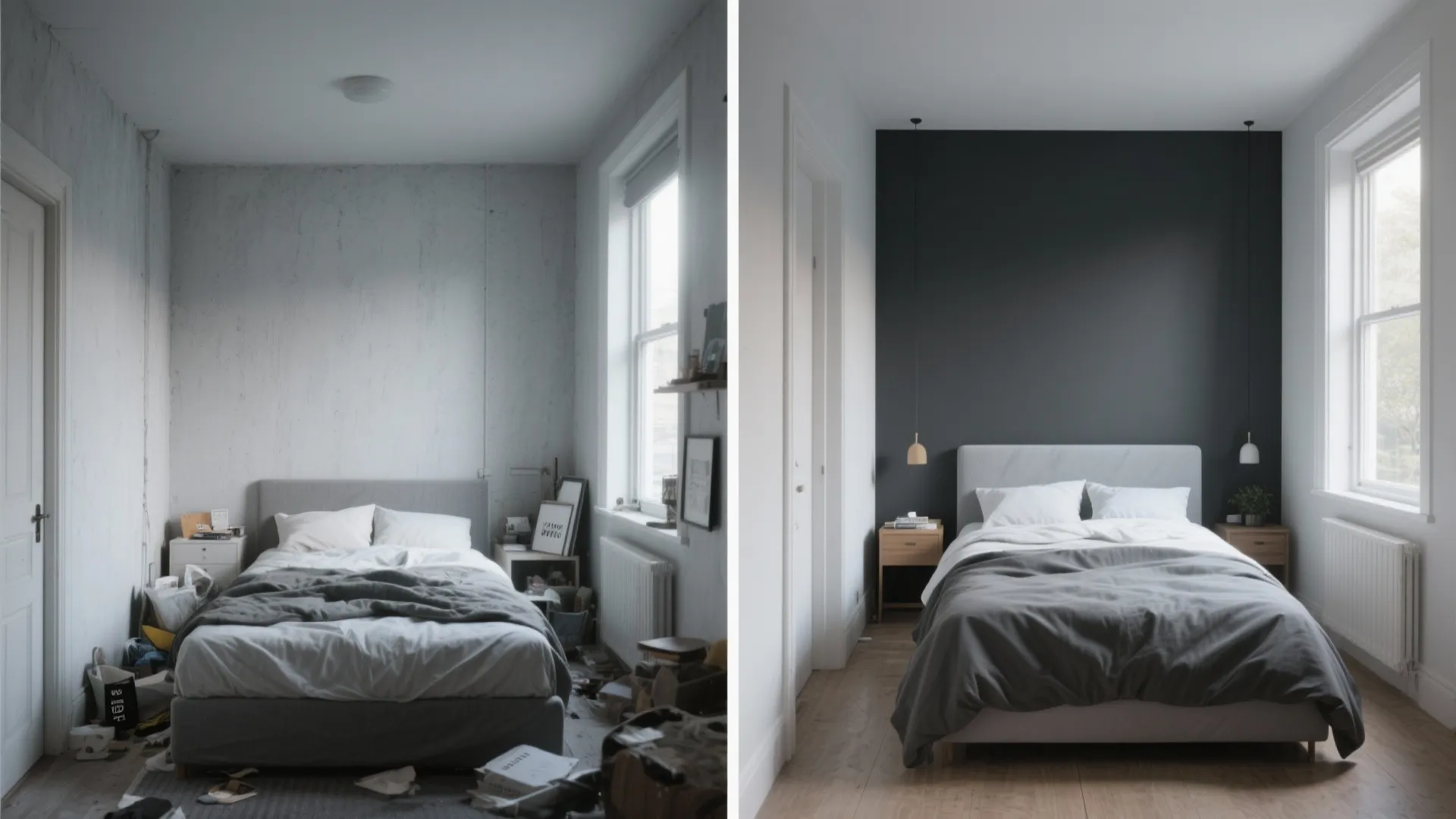 3. Deep Charcoal Accent Wall for Drama