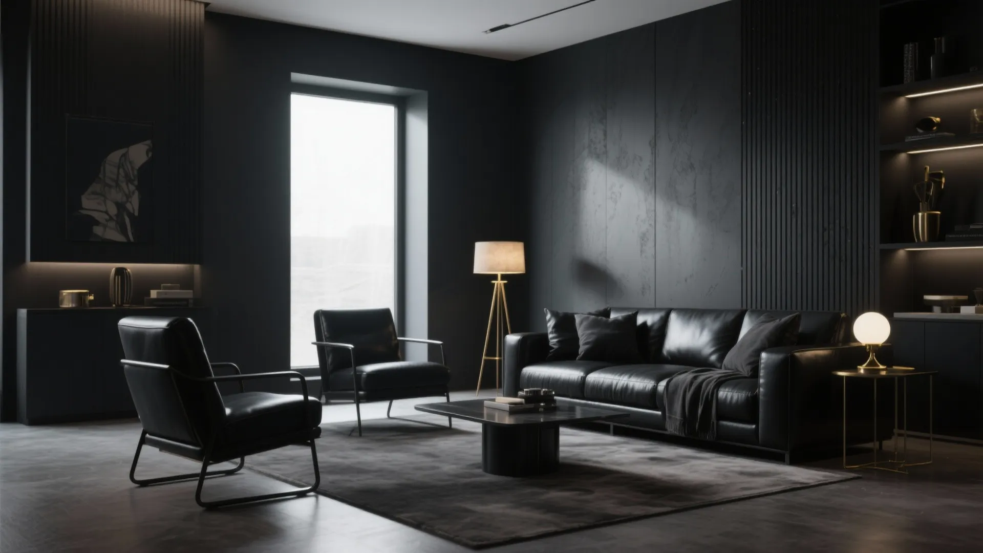 2. Deep Charcoal for a Monochrome Mood