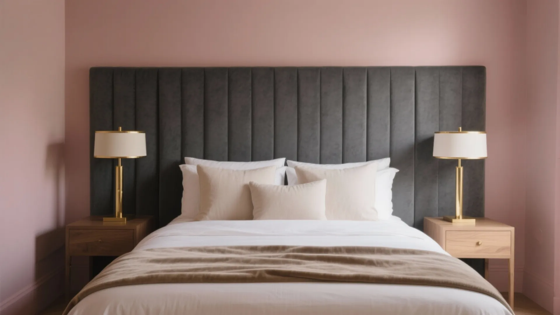 Charcoal + Blush Pink