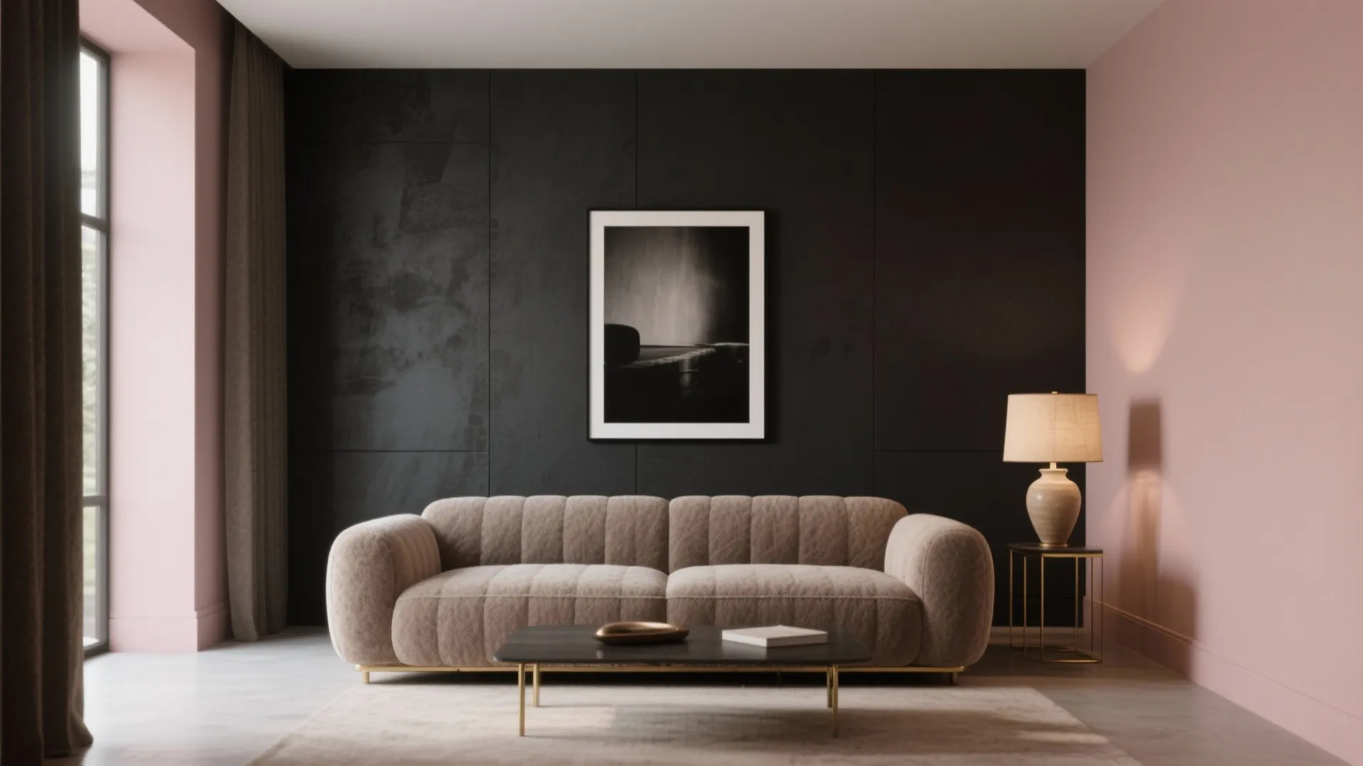 4) Charcoal + Blush: quiet drama for modern minimalists