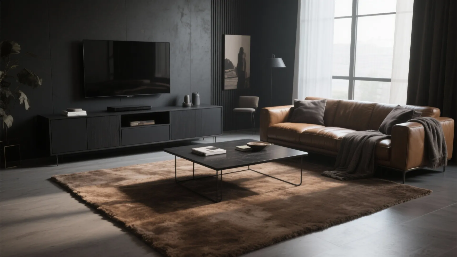 3. High-Contrast Pops with Charcoal and Camel