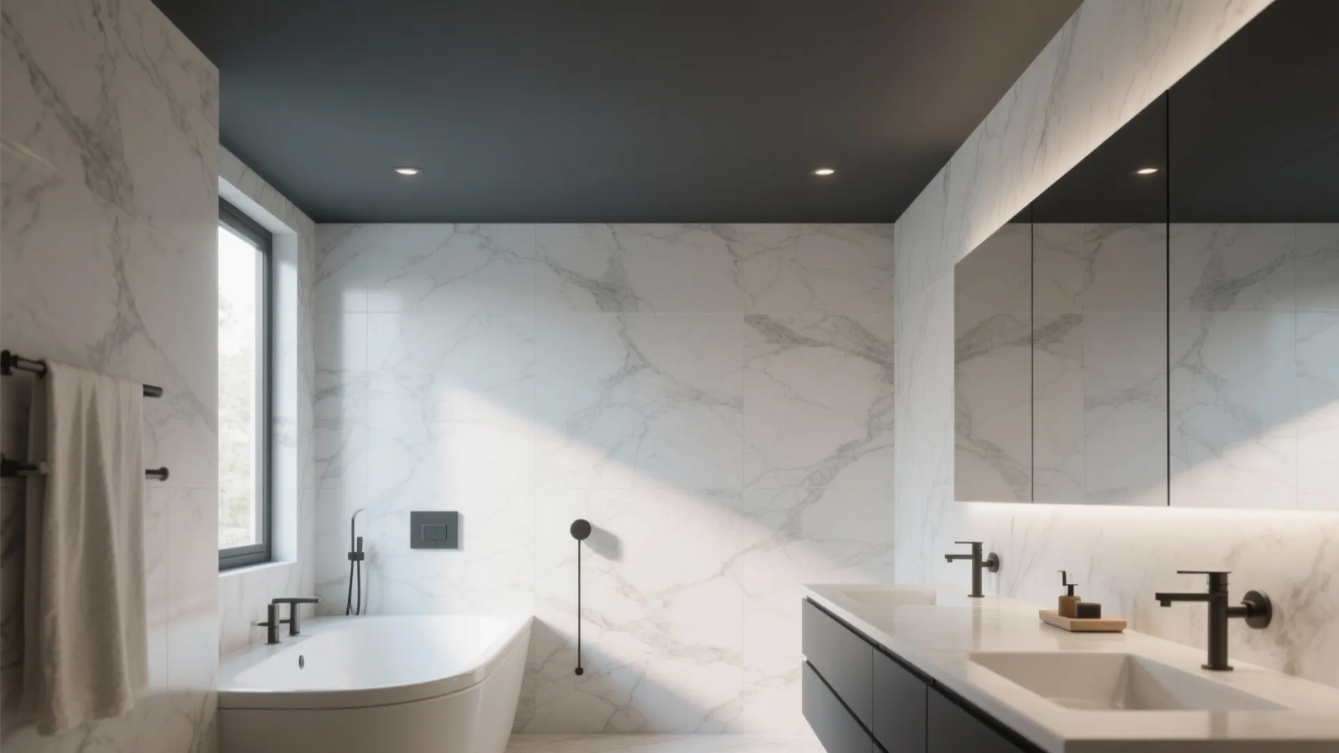 5. Charcoal Painted Ceiling