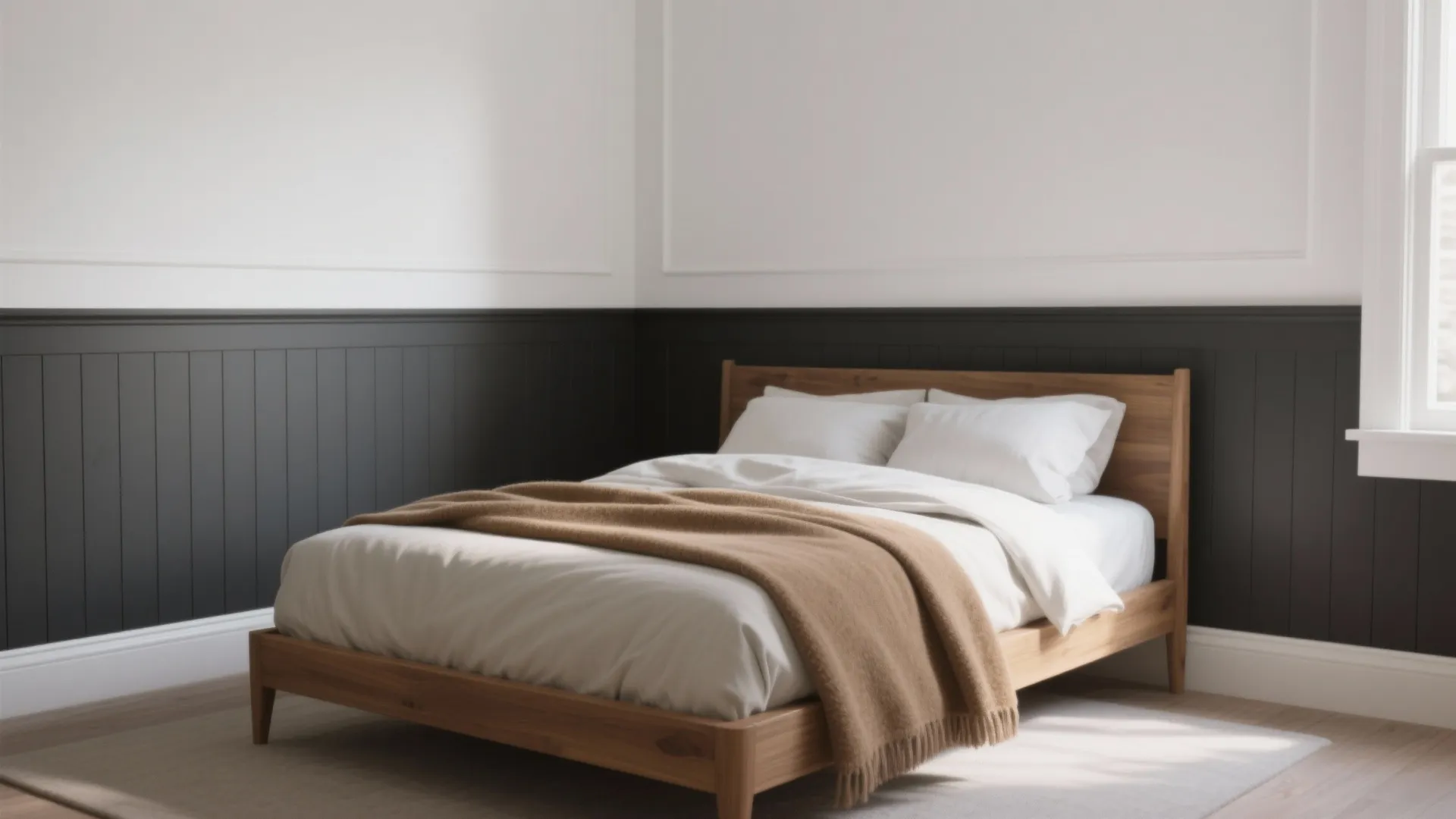 Charcoal and Cloud White Contrast