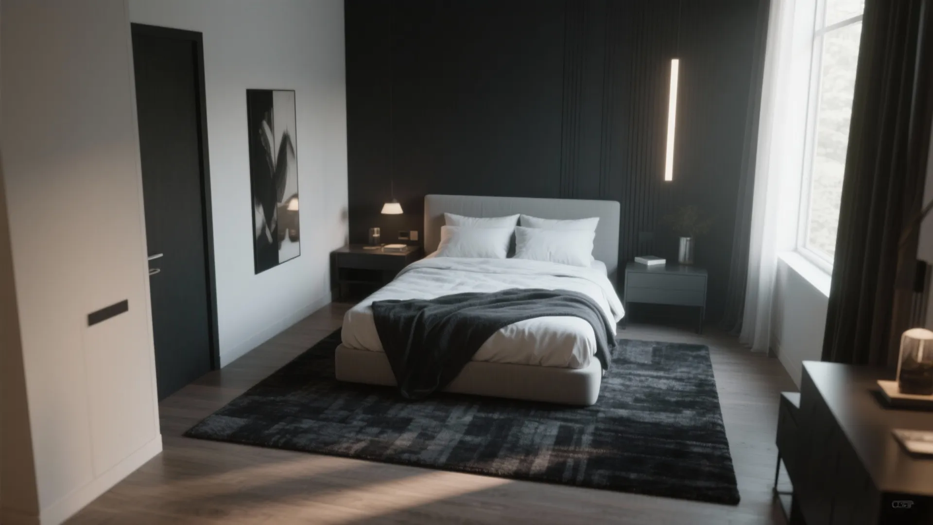 2. Deep Charcoal — cozy and modern