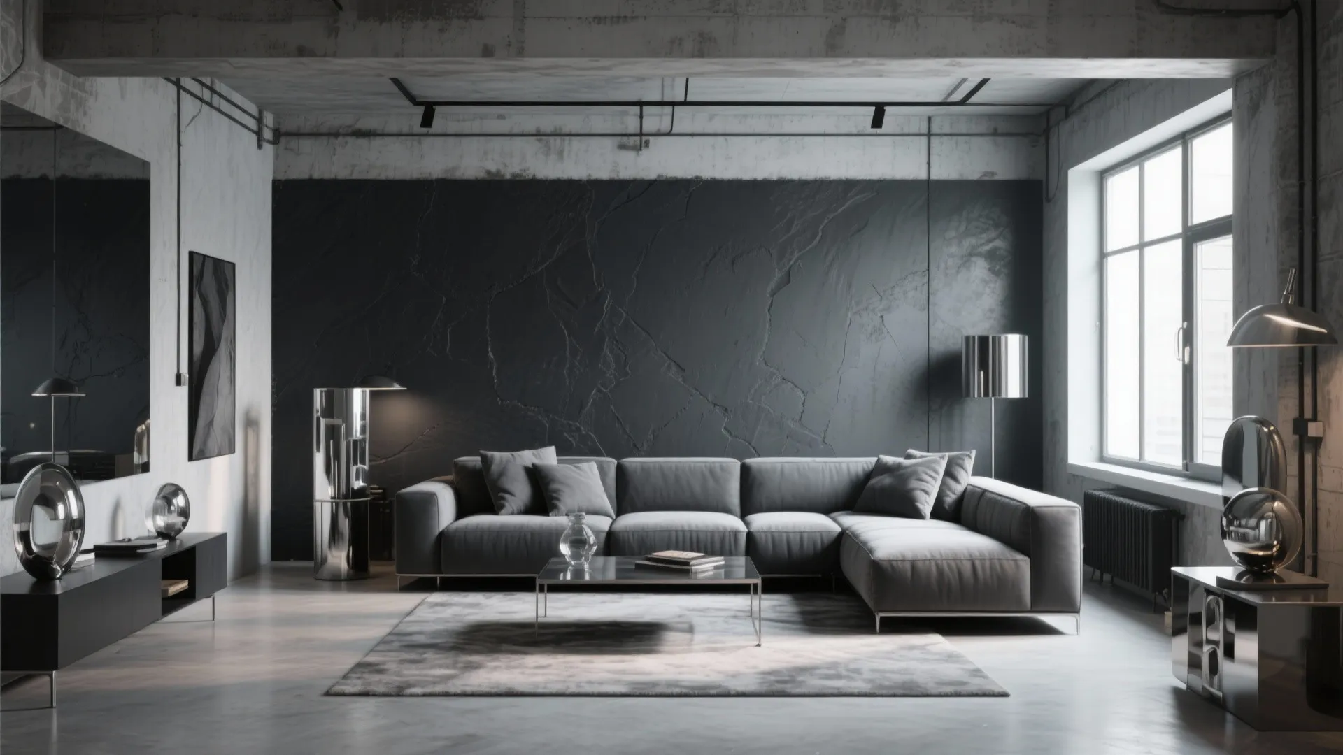 Charcoal Feature Wall