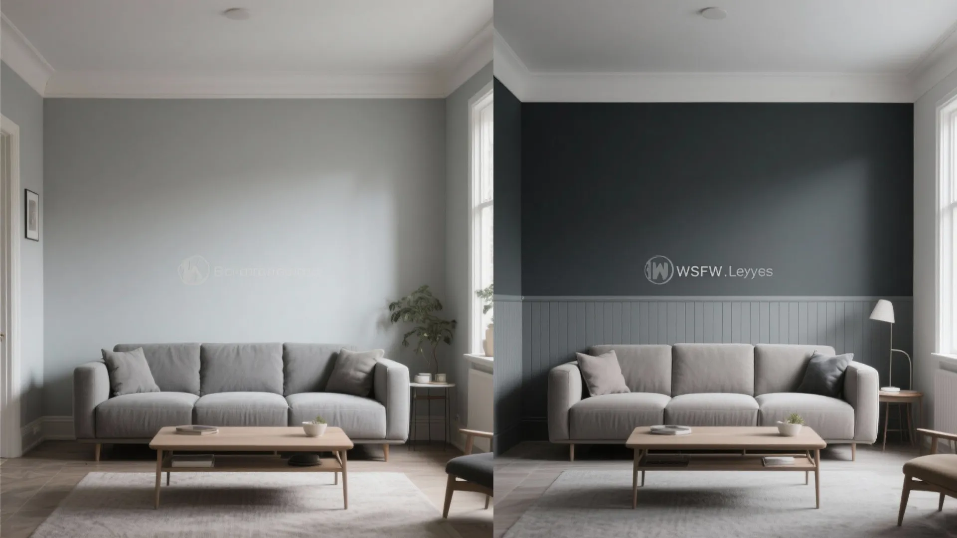 Go Bold: Charcoal Feature Wall or Two-Tone Paint