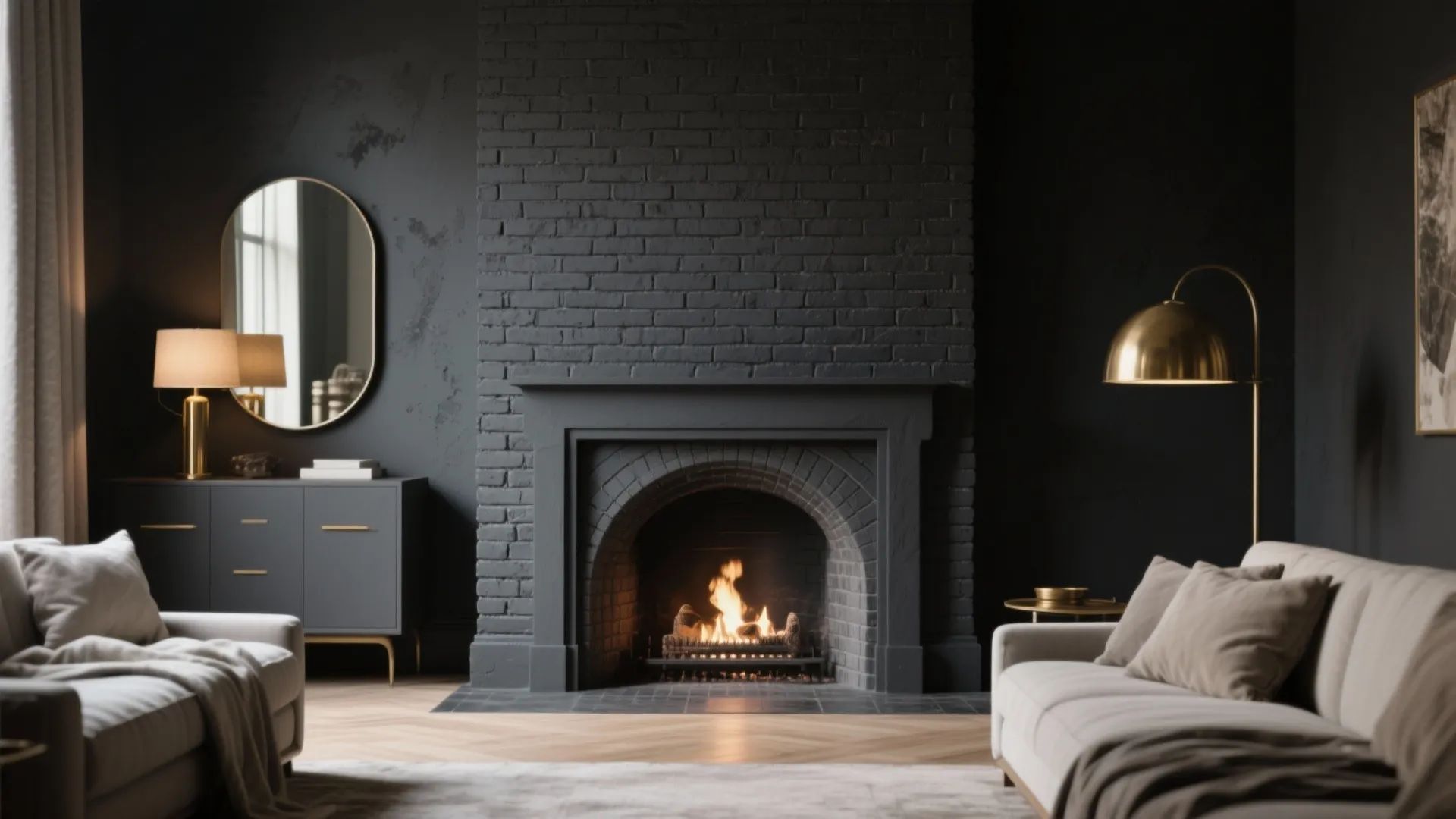 2. Matte charcoal or black for drama