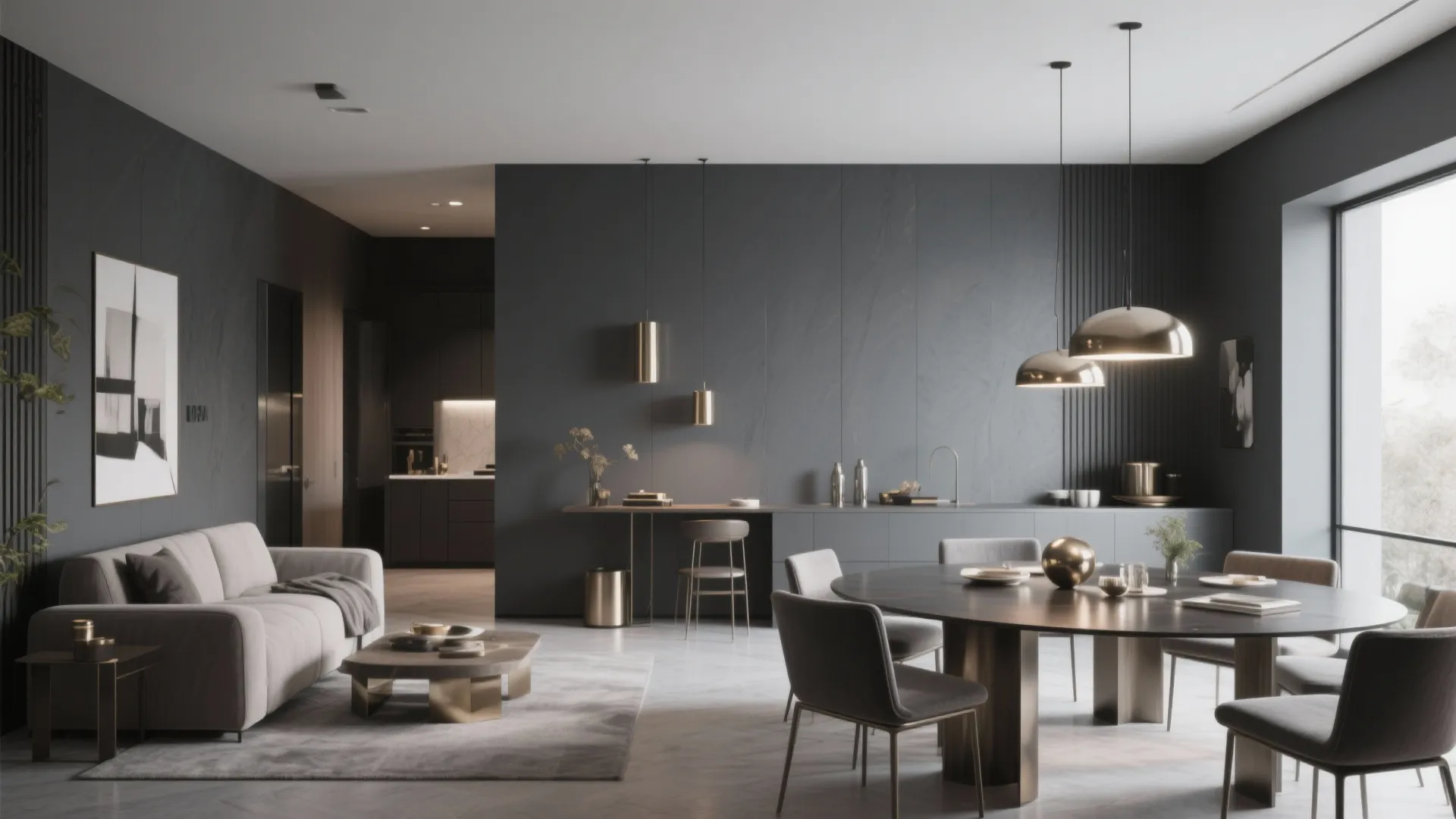 5. Charcoal Grey Elegance