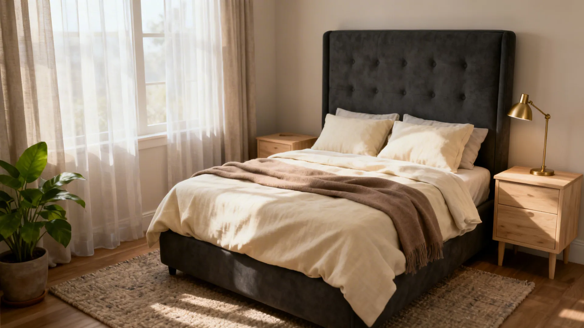 Charcoal Grey Headboard Ideas ×5