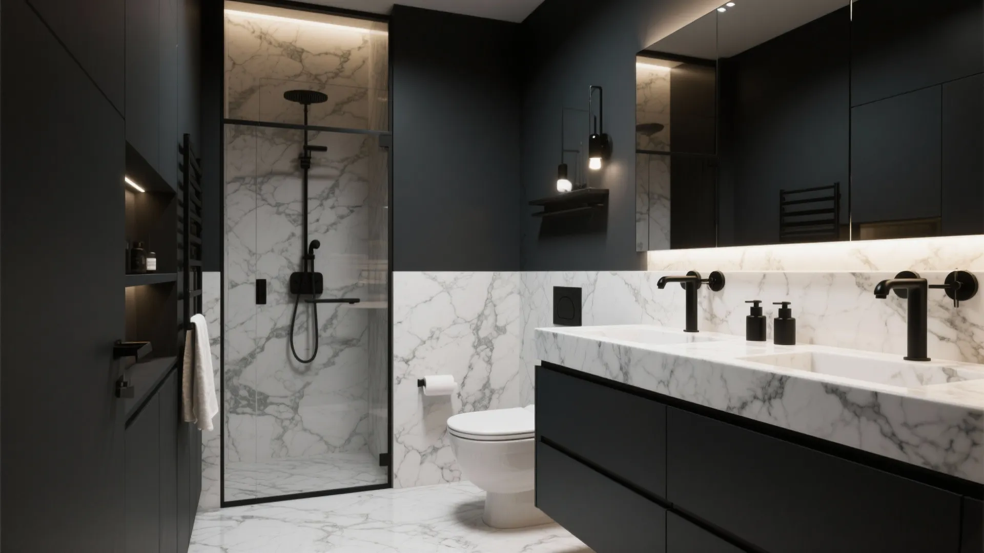 3. Deep Charcoal or Inky Blue