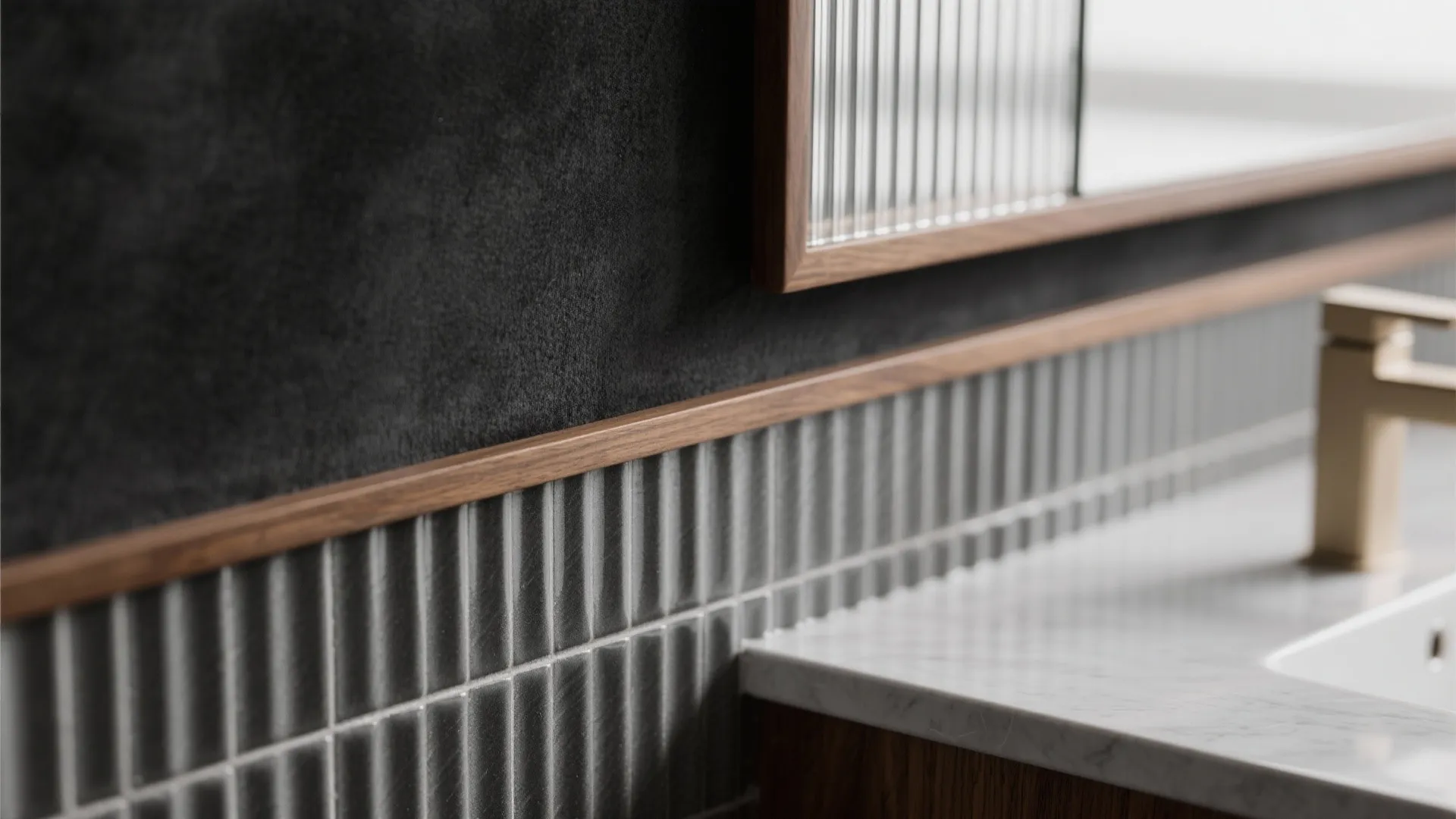 Charcoal Accent Wall + Layered Texture