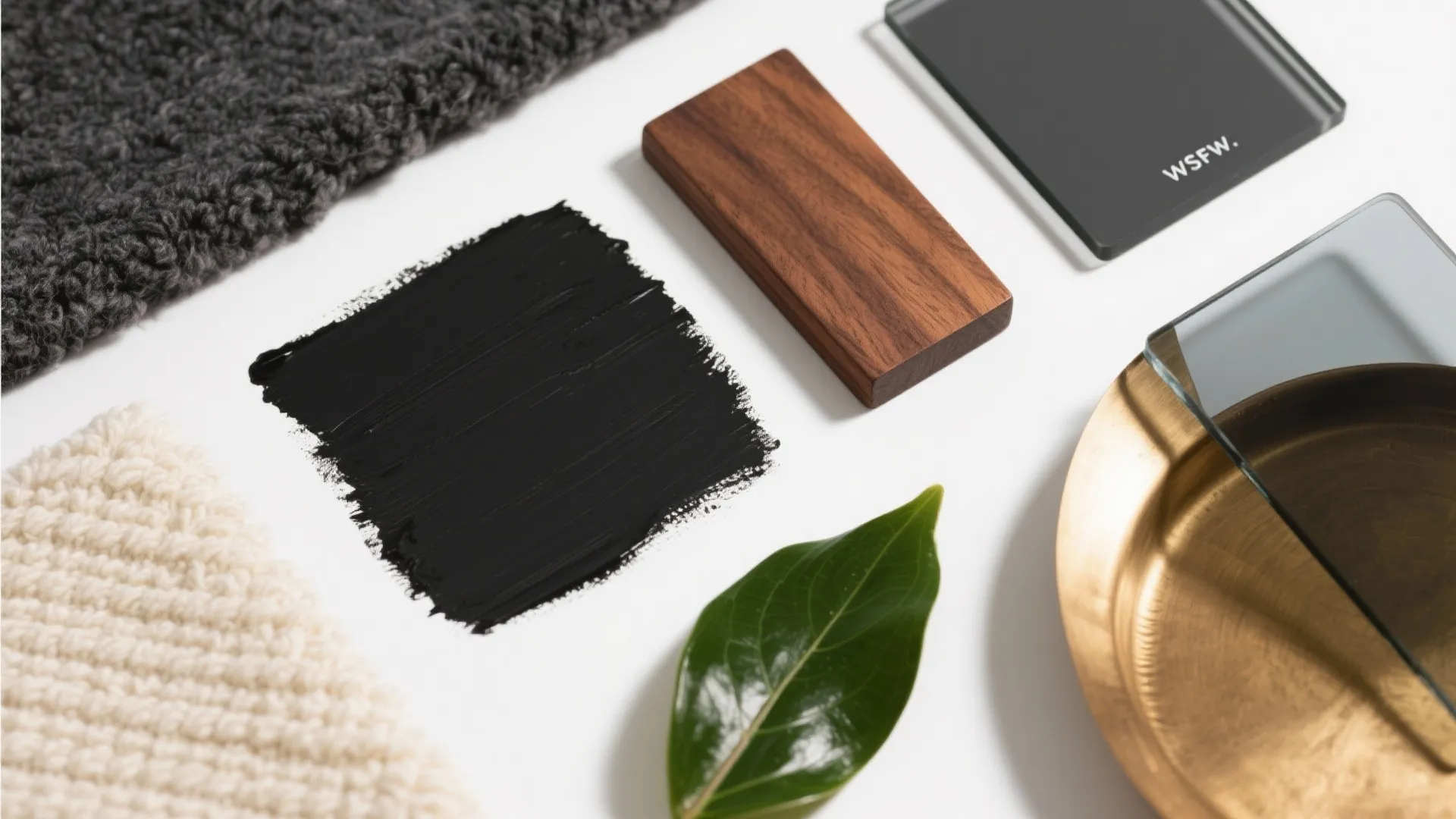 Soft Black or Charcoal to Frame the Space