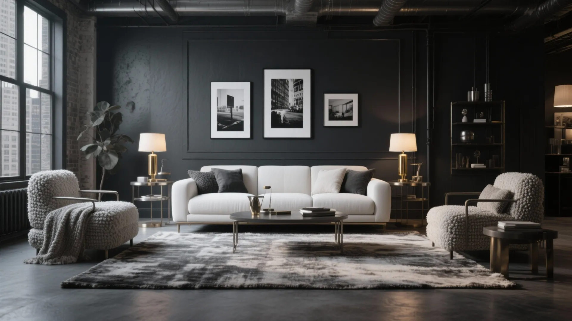 Charcoal + Off-White + Mixed Metals