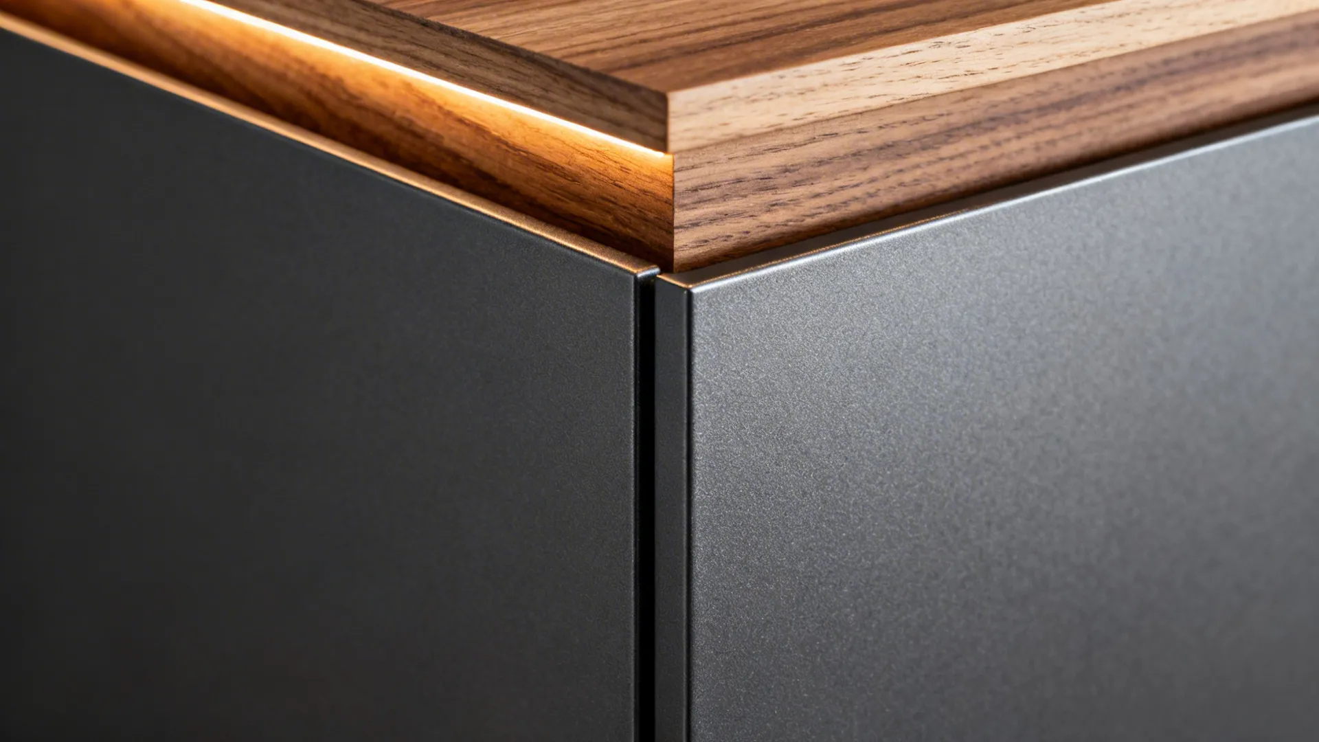 Charcoal Gray with Textured Wood