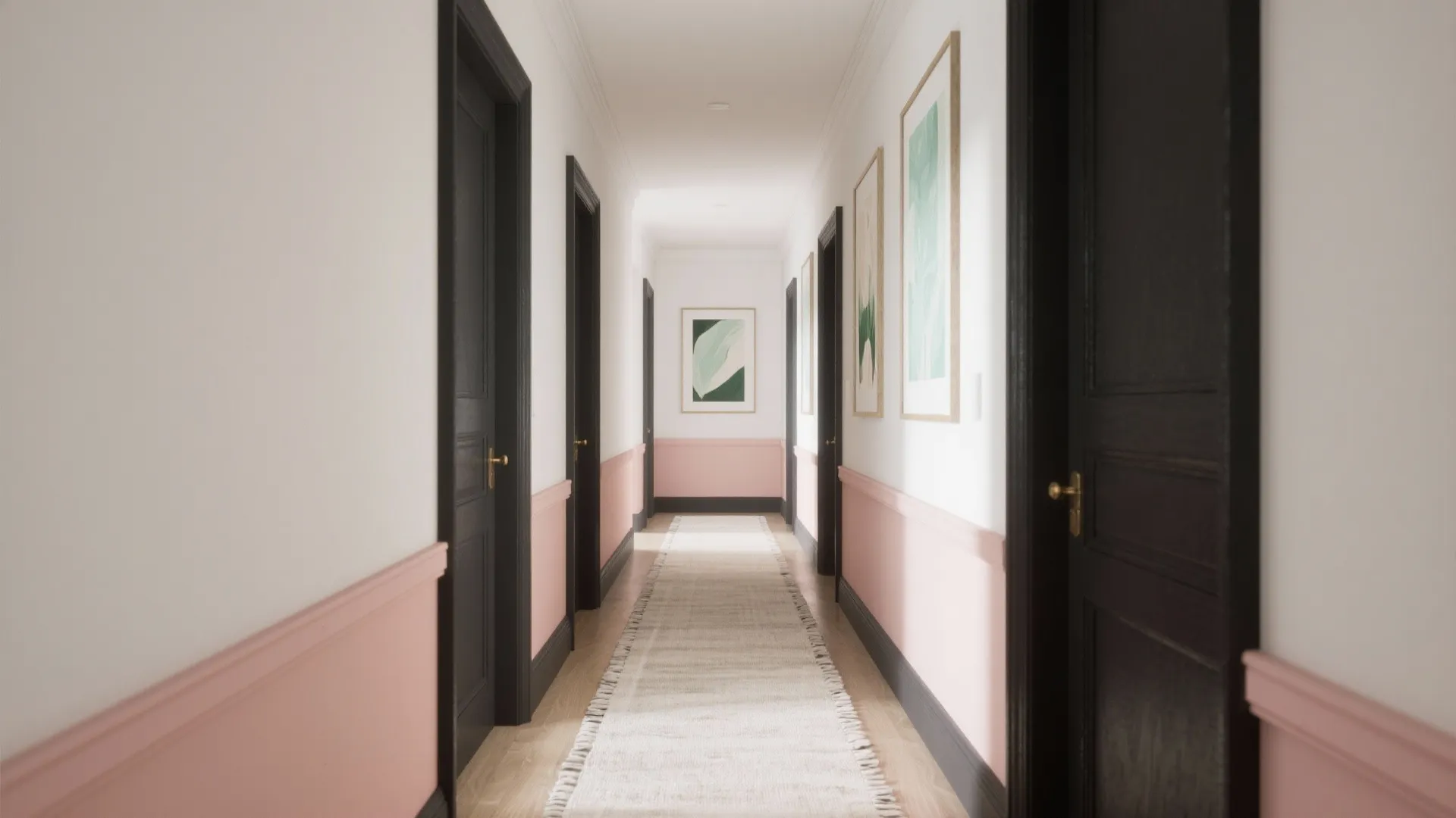 Charcoal Anchors with Pastel Highlights