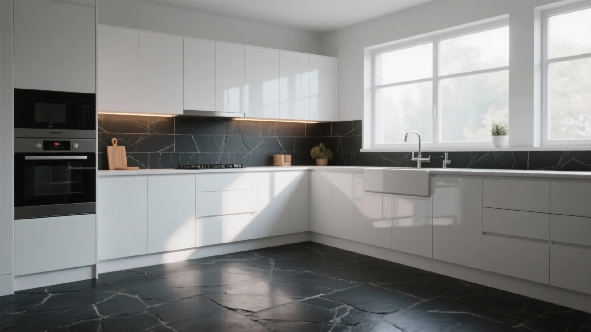 5. Dark Slate or Charcoal Tile