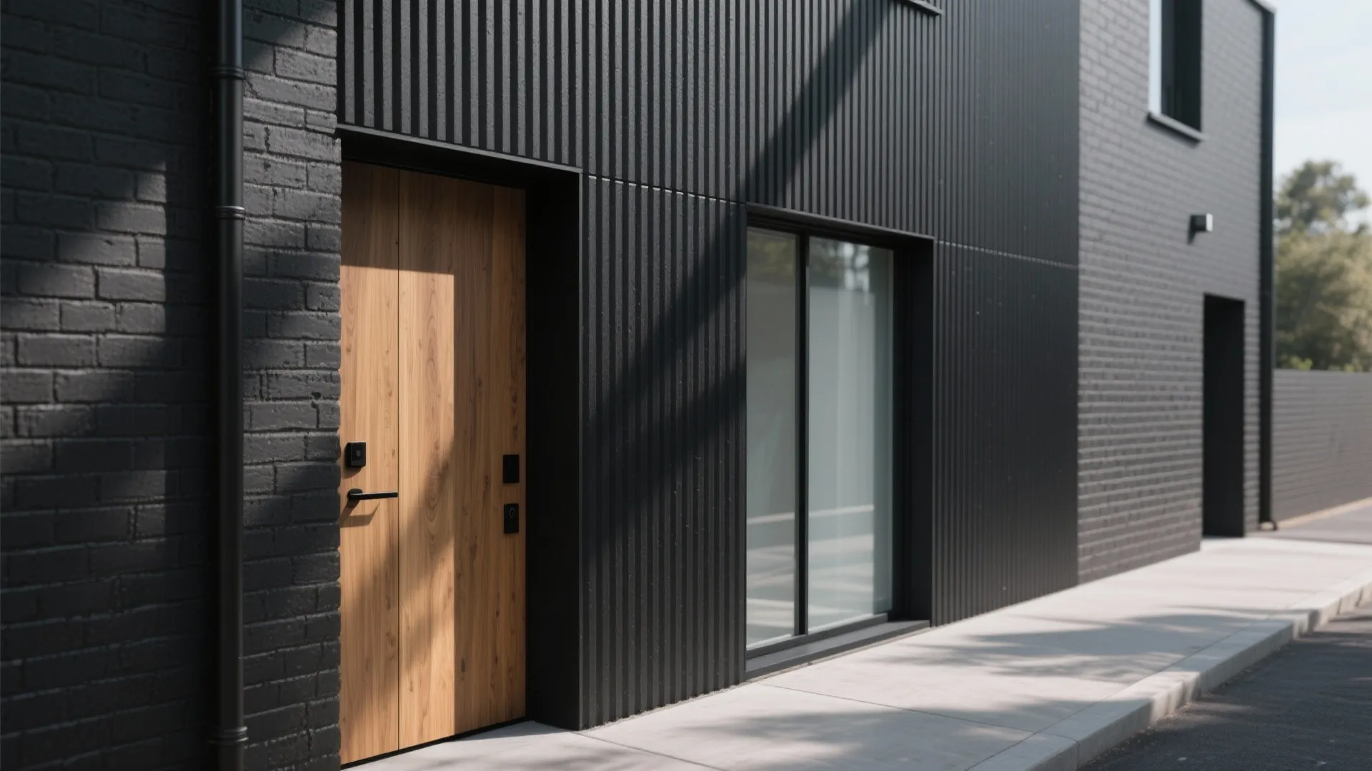 Monochrome Charcoal with Tactile Texture