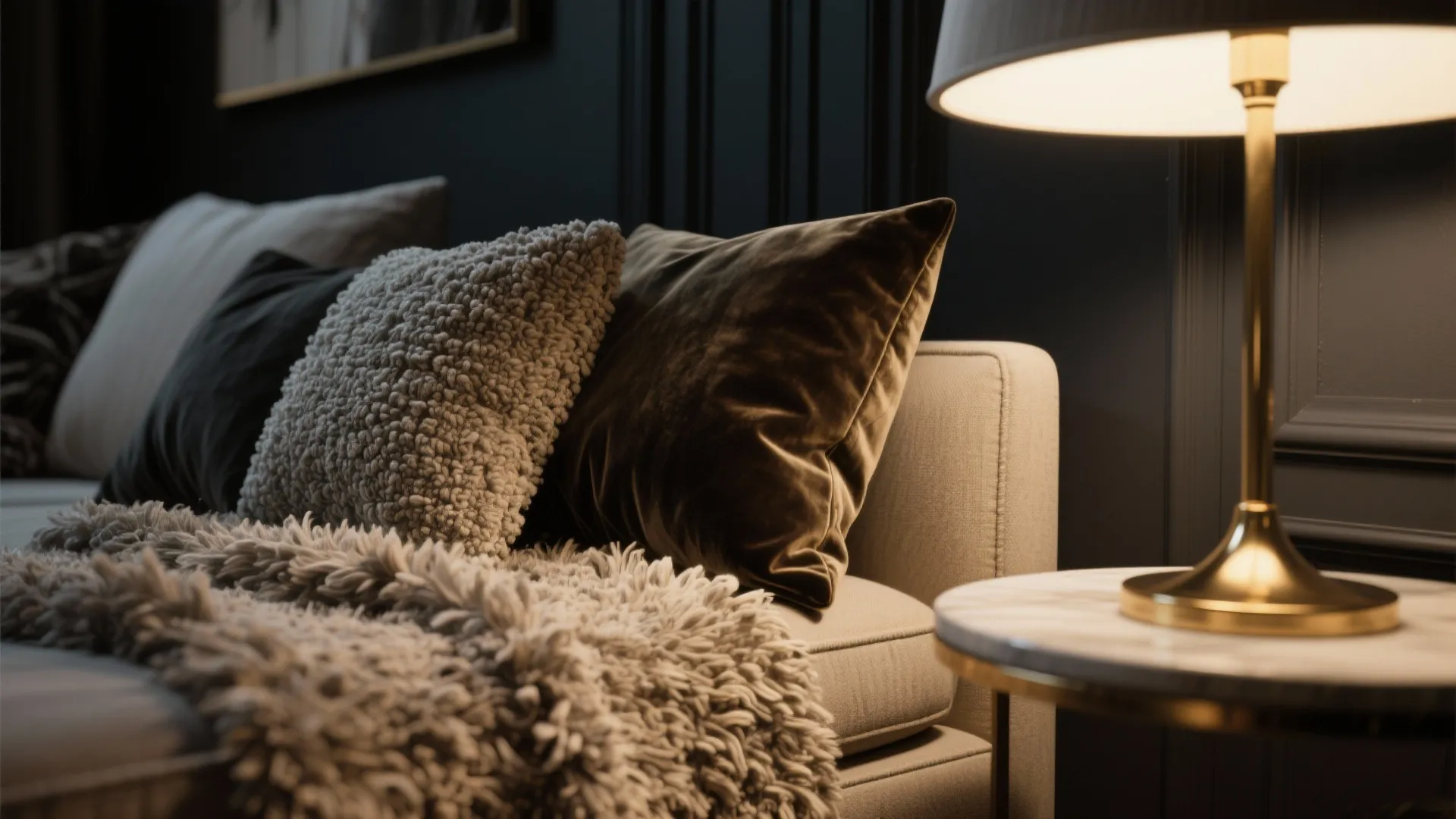 1. Deep charcoal with layered textures