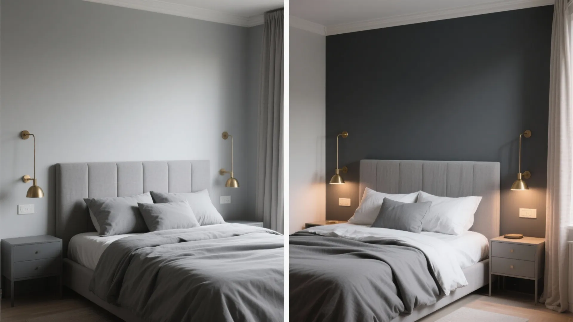 Charcoal Accent Wall for Depth