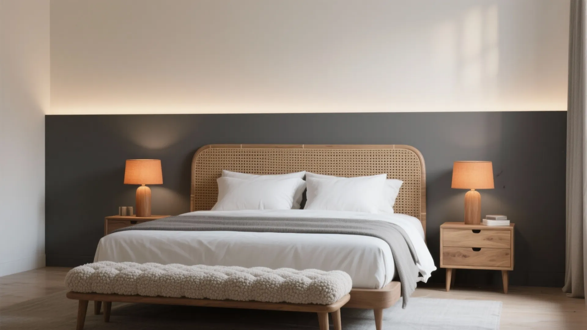 Charcoal and Warm White Modern Calm