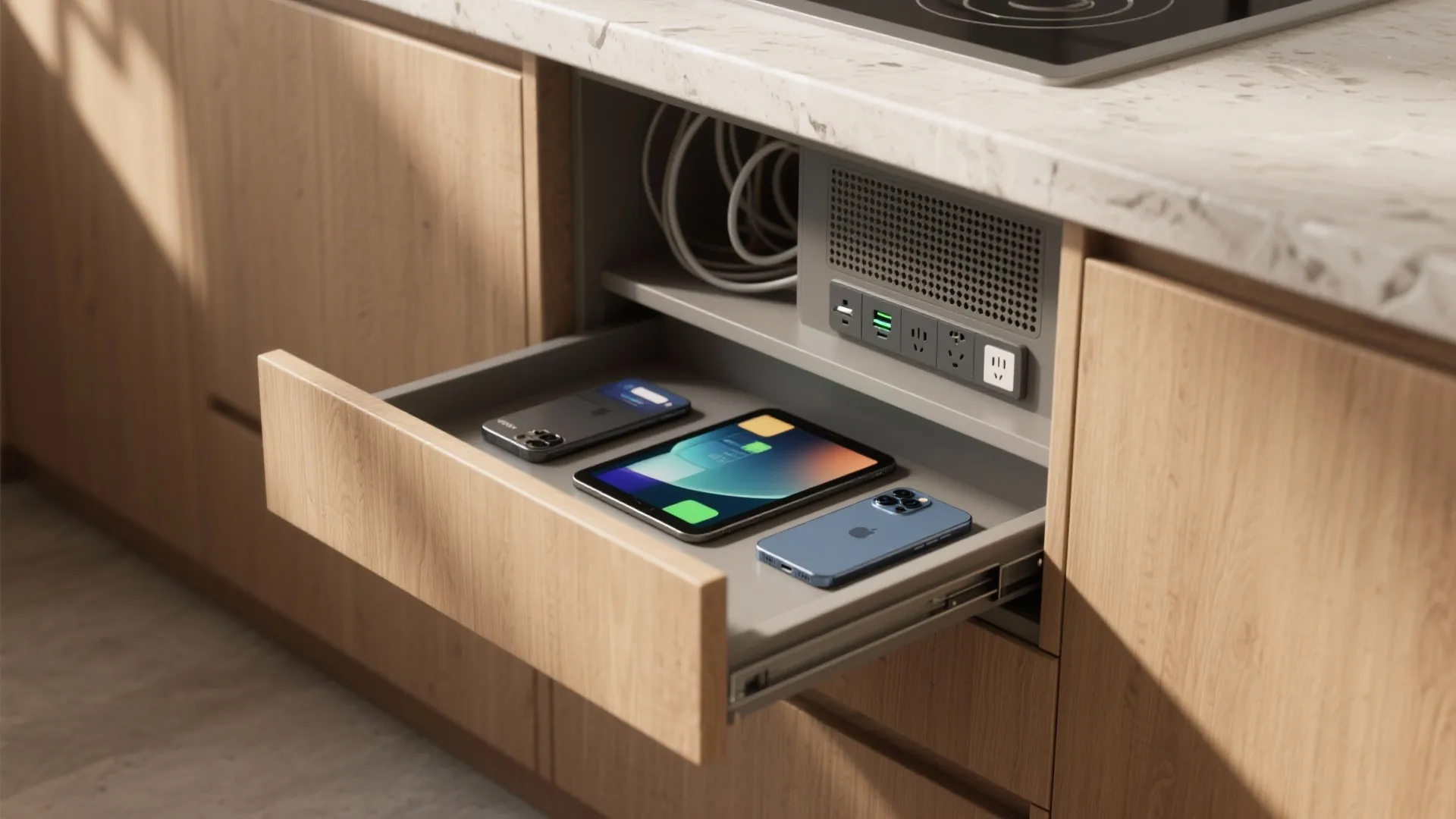 5 Kitchen Charging Station Ideas