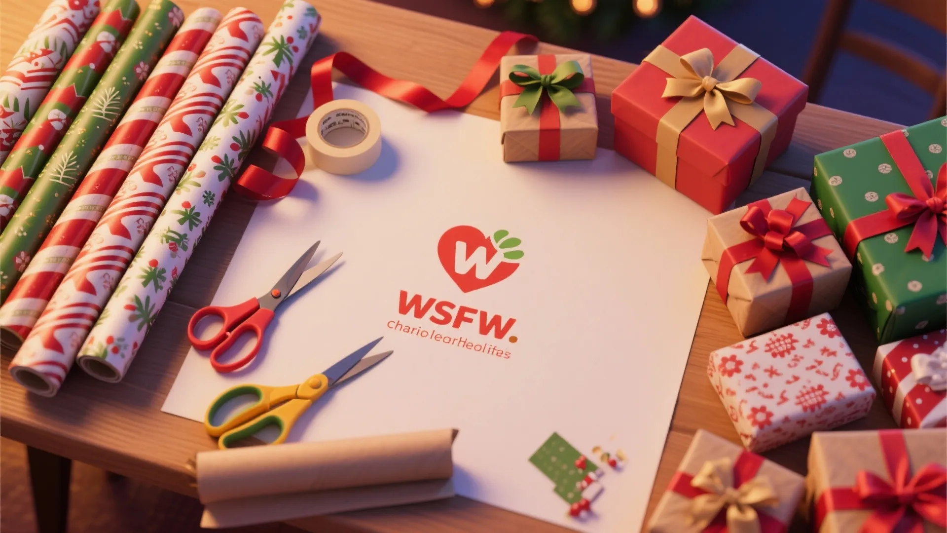7. Charity Gift Wrapping Drive