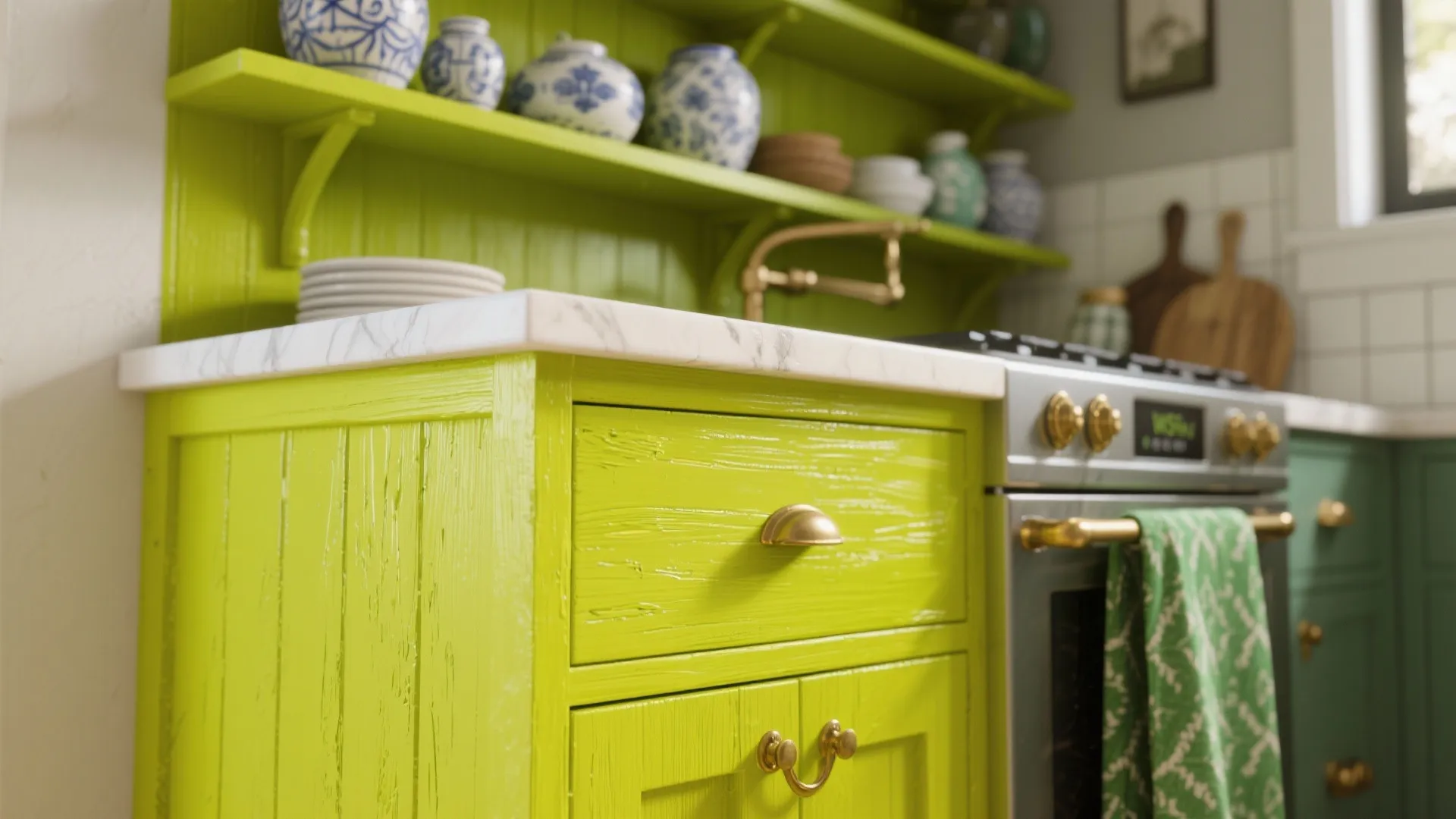 5. Chartreuse Accent: A Little Goes a Long Way