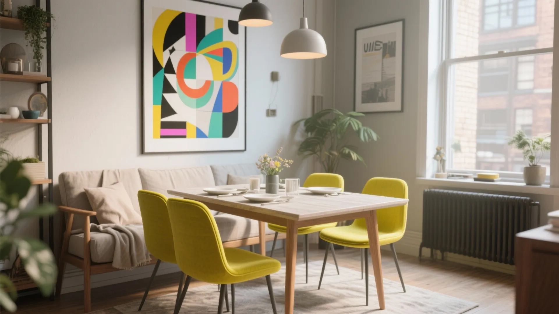 3. Chartreuse Accent Chairs to Spark Conversation