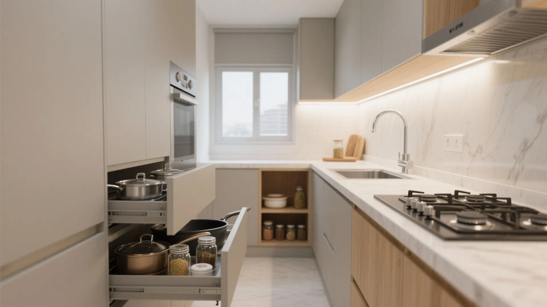 Minimalist Kitchen Storage That Works Hard