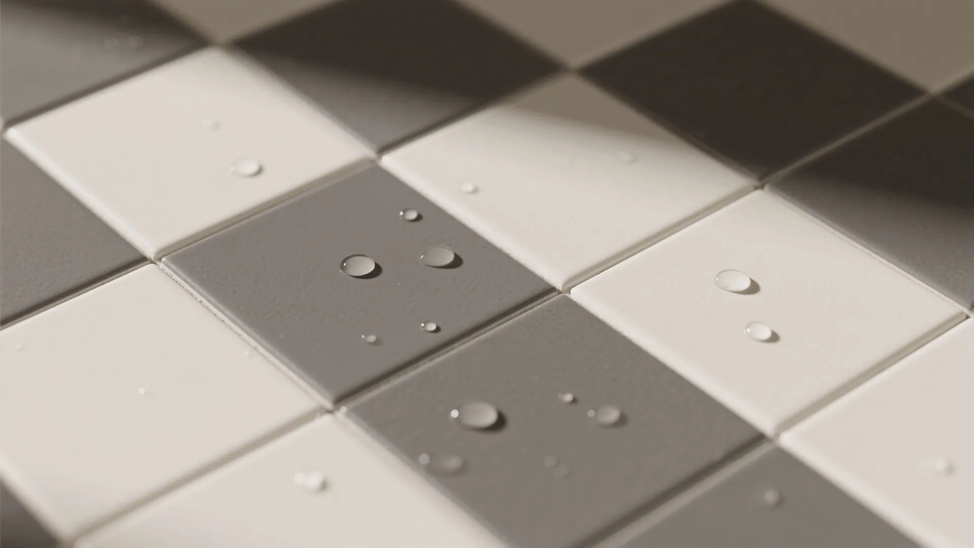 High-Contrast Checkerboard Porcelain