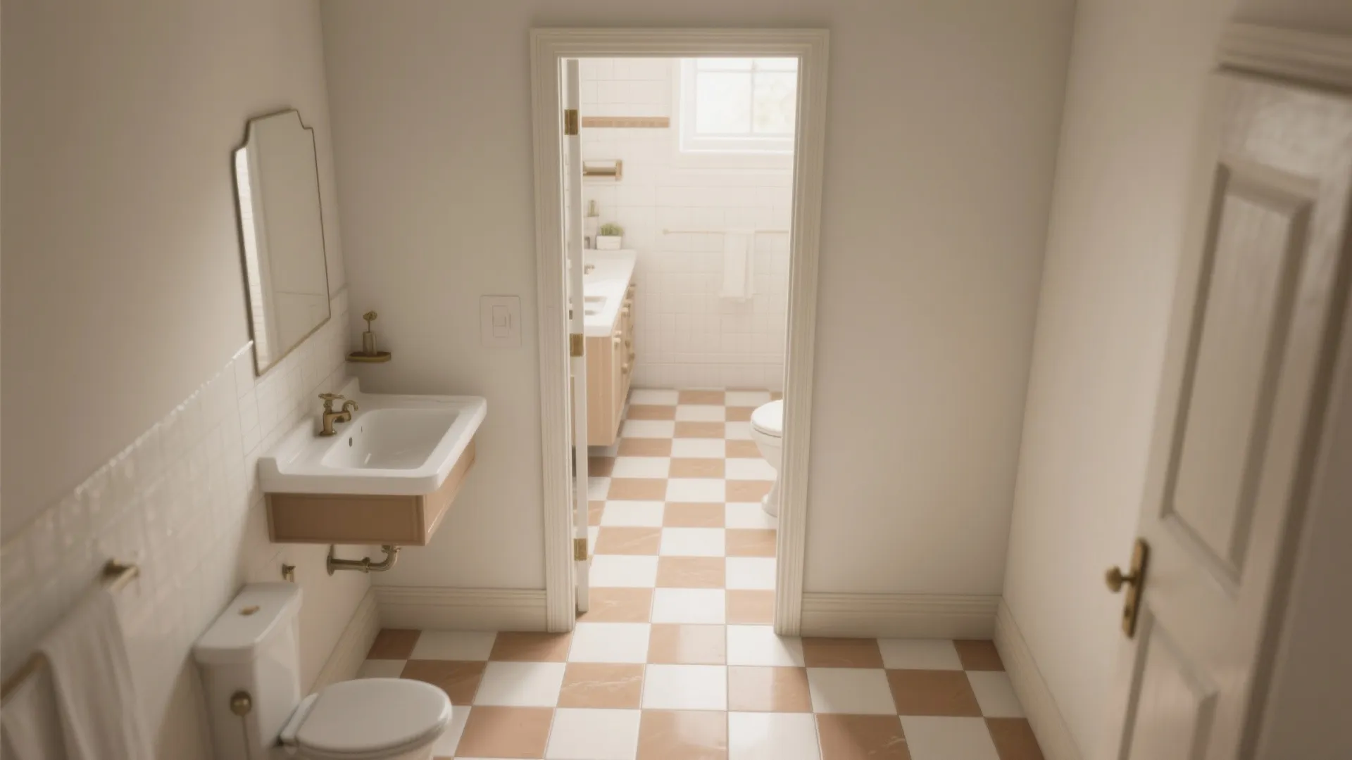 Two-Tone Checkerboard for Timeless Personality