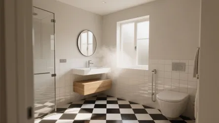 5 Black and White Tiled Bathroom Floor Ideas