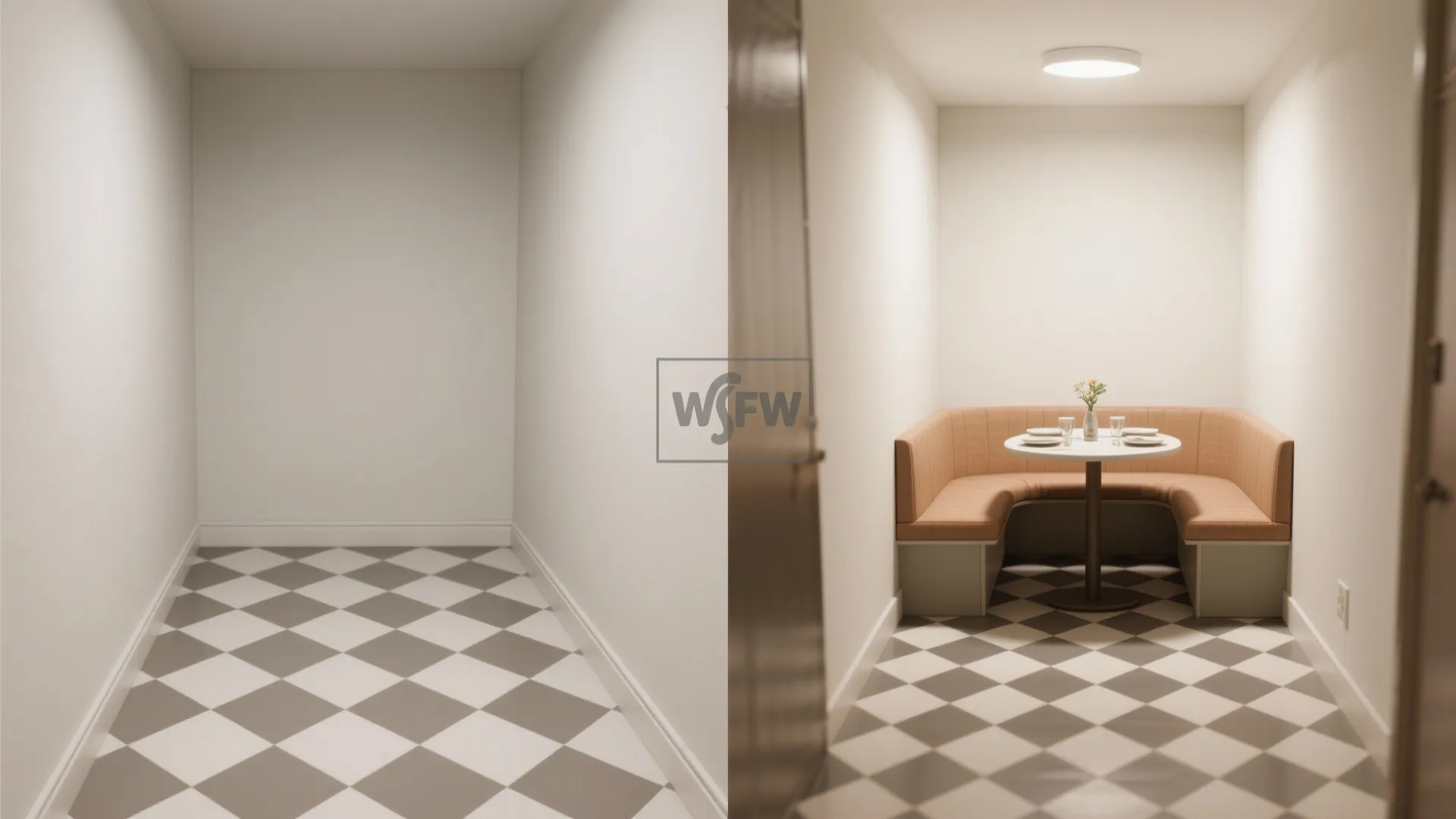 Checkerboard Charm: Classic Black-and-White or Soft Neutrals