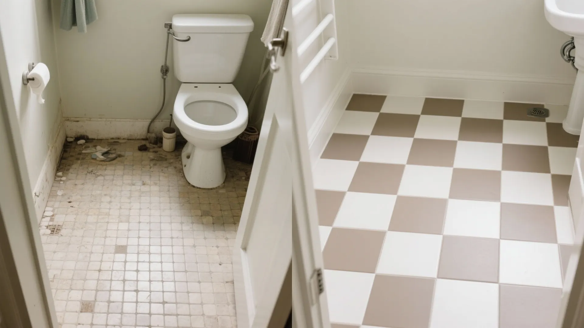 1) Minimal checkerboard in oversized tiles