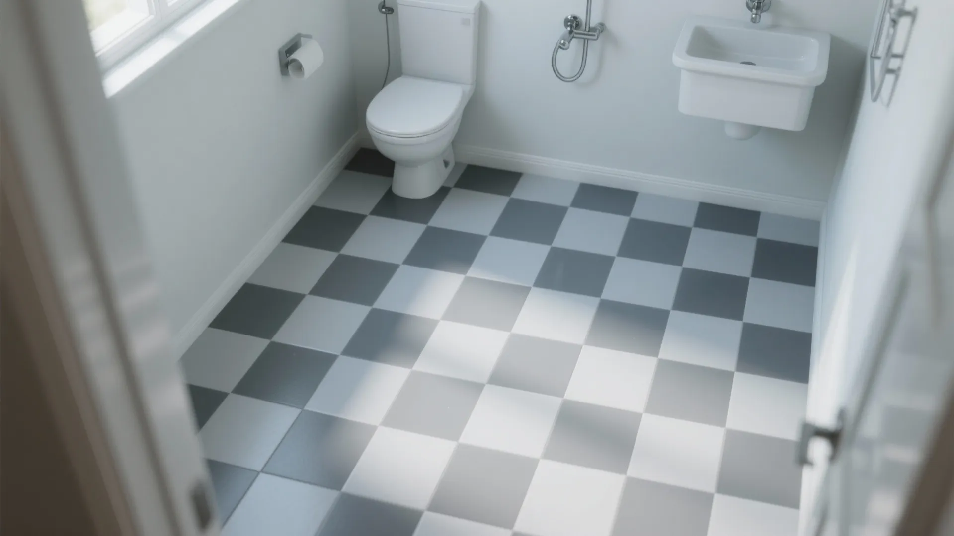 4. Checkerboard with white or charcoal accents