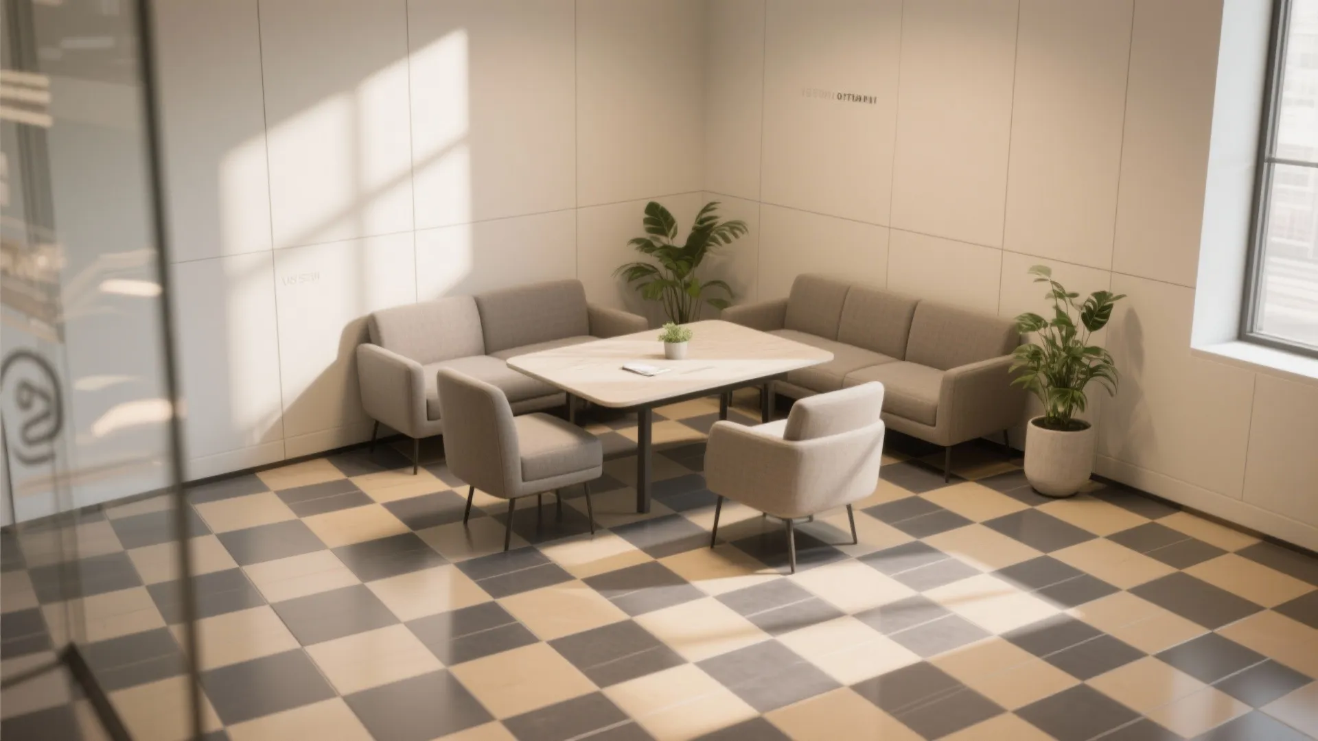 1. Checkerboard with a modern twist