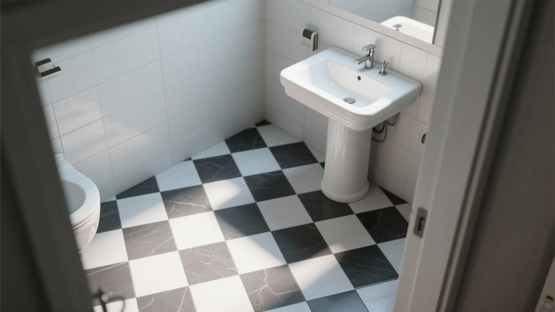 1. Classic checkerboard with modern twist