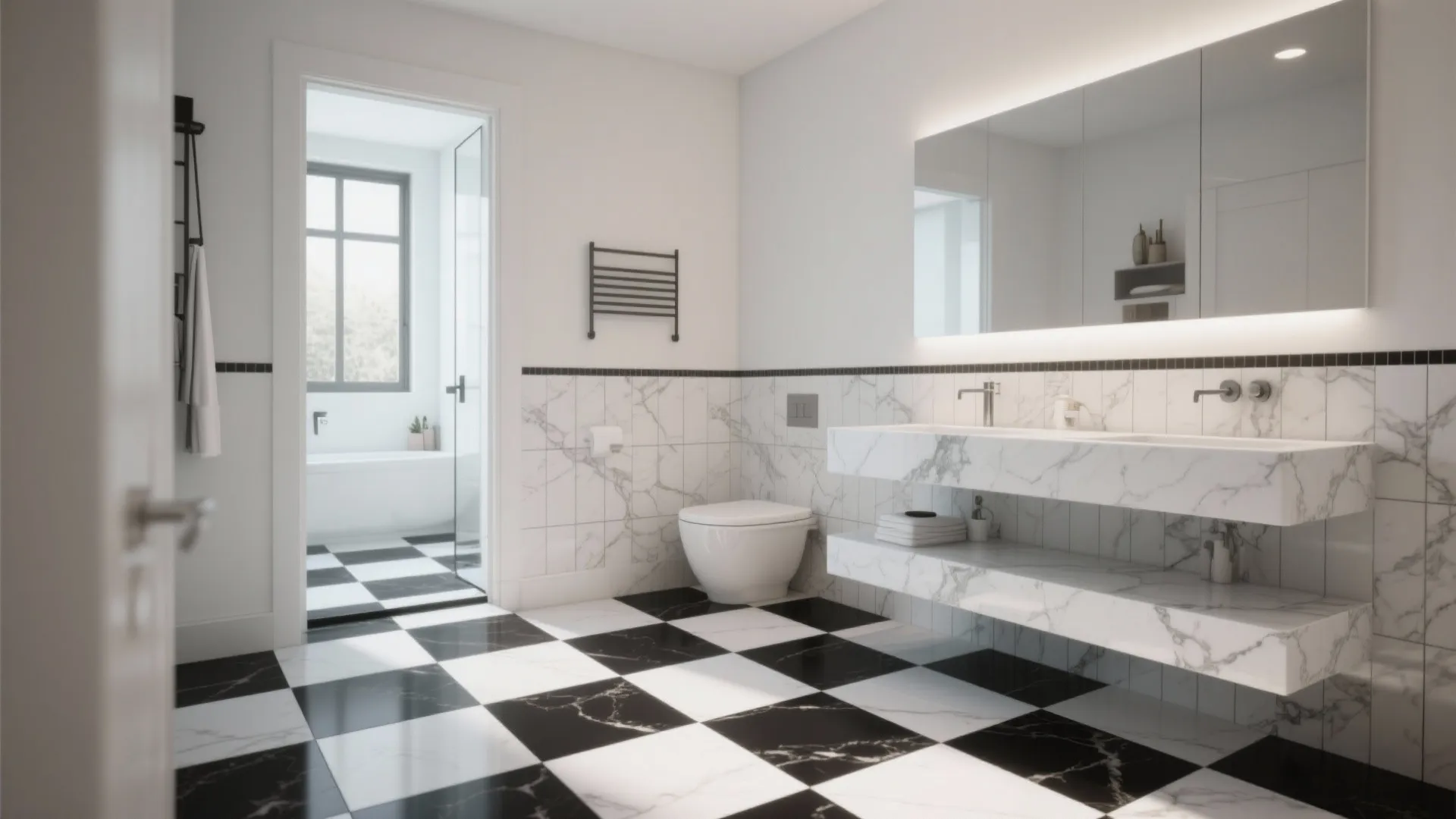 1. Classic Checkerboard with a Modern Twist