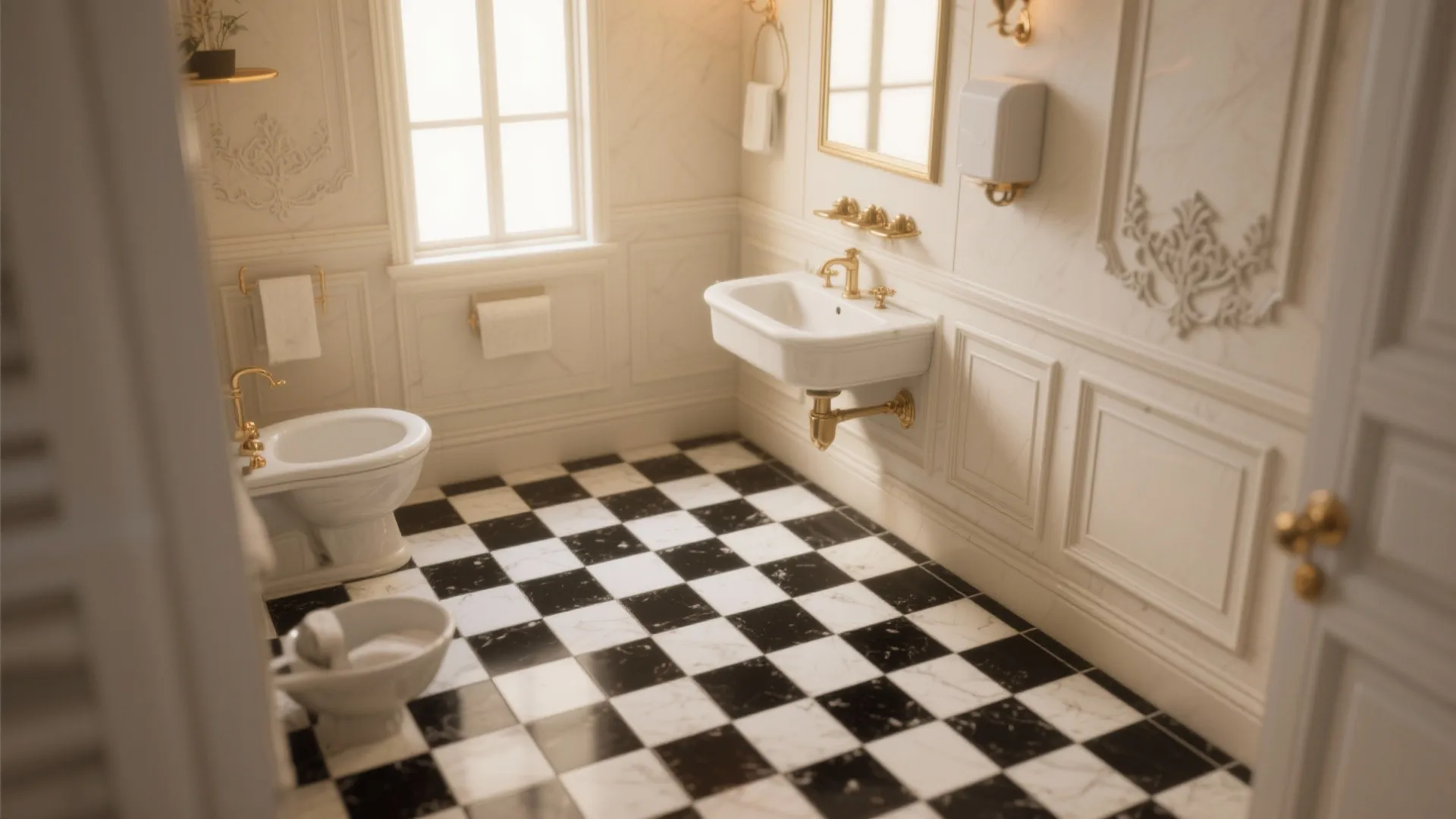 3. Monochrome Checkerboard