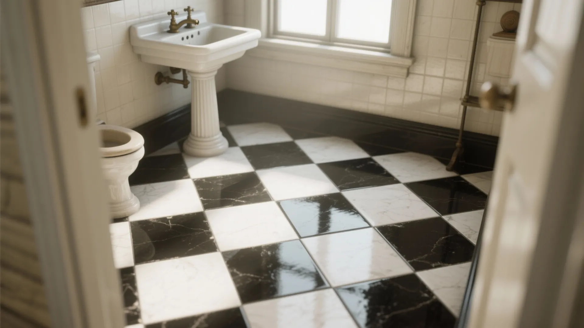 Tip 1: Classic Checkerboard Floors