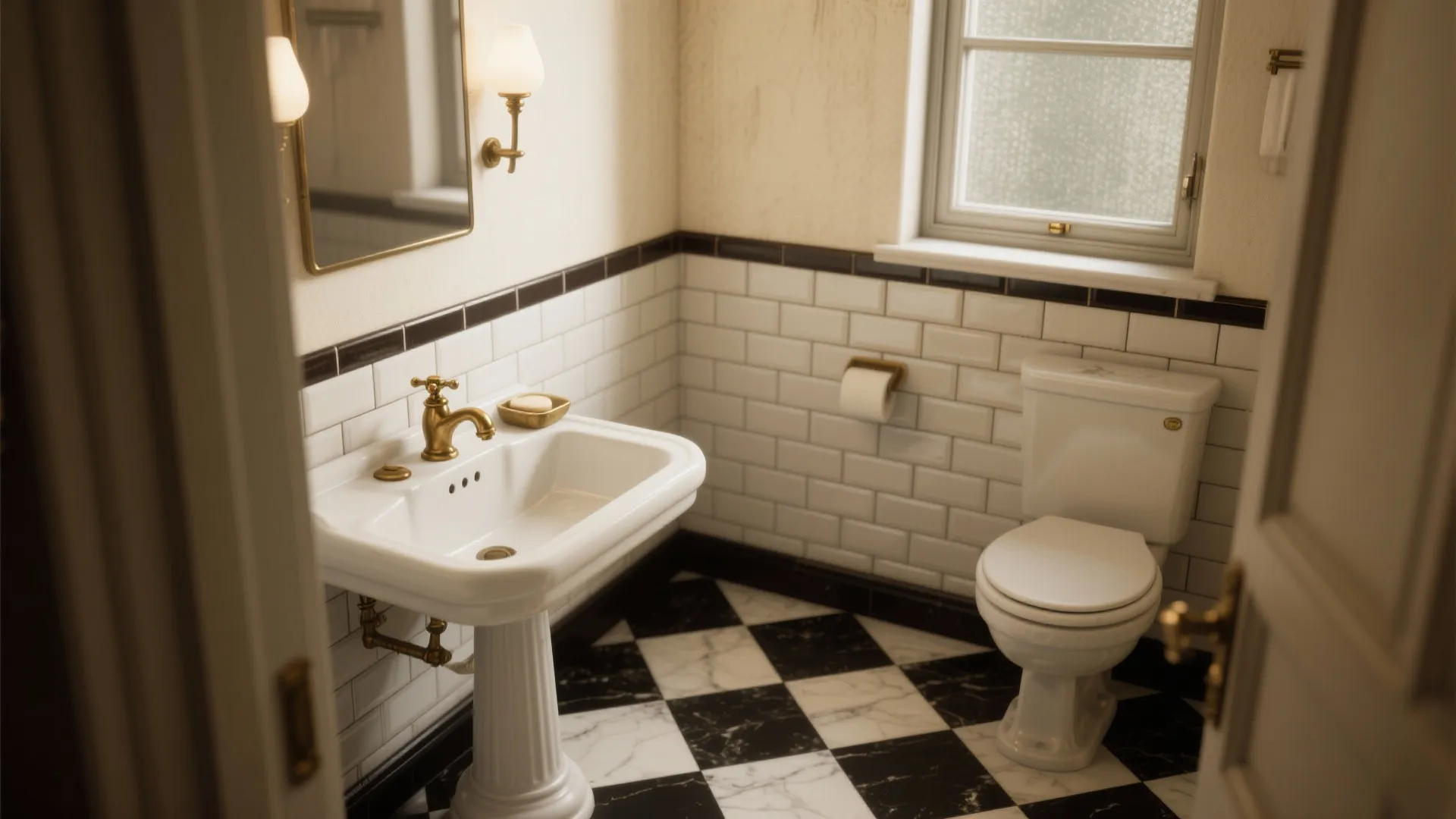 5 Black and White Vintage Bathroom Tile Ideas: Timeless black and white tile design — 5 practical vintage-inspired ideas for small bathrooms